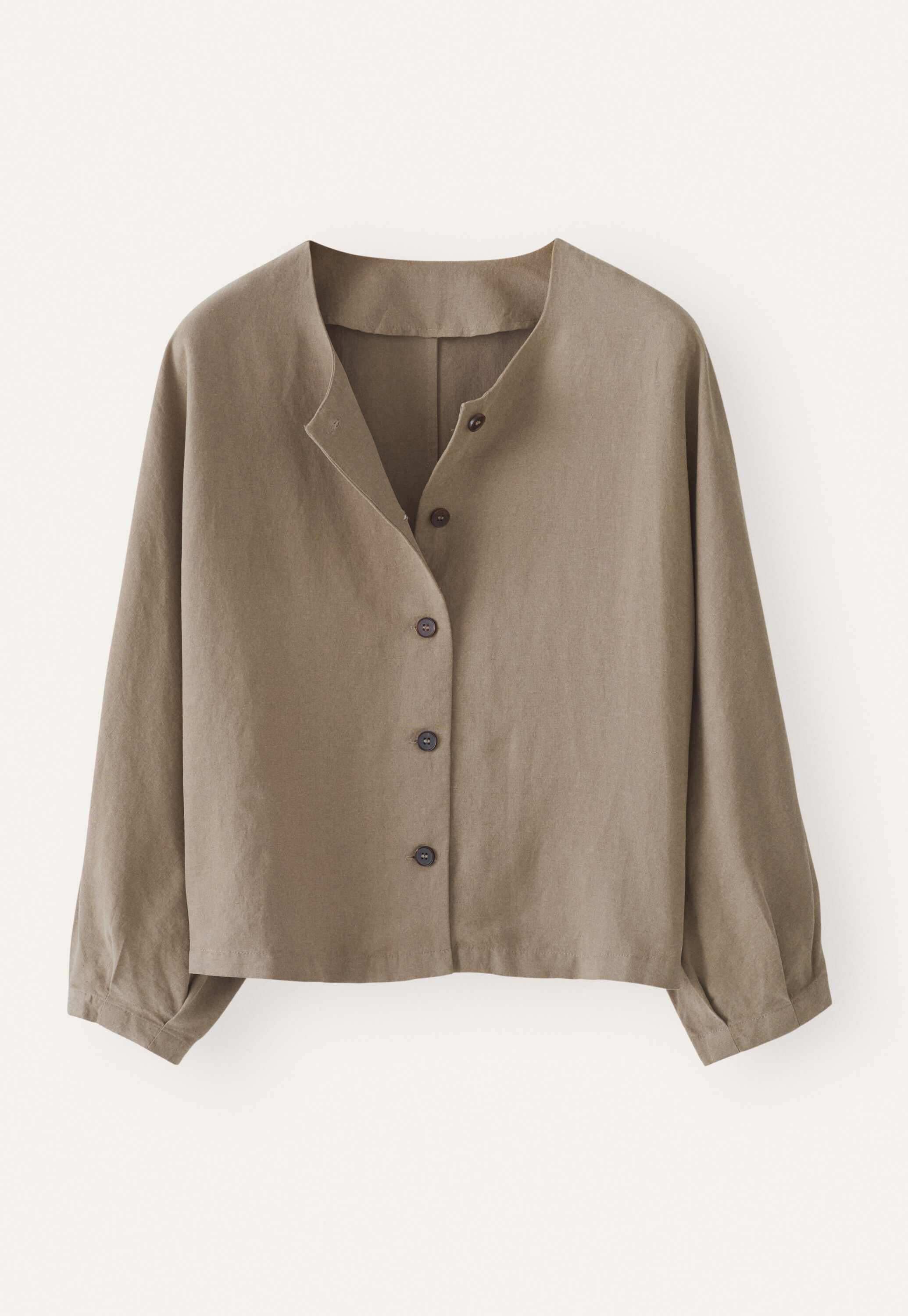 Dolman-sleeve jacket, Taupe brown, large