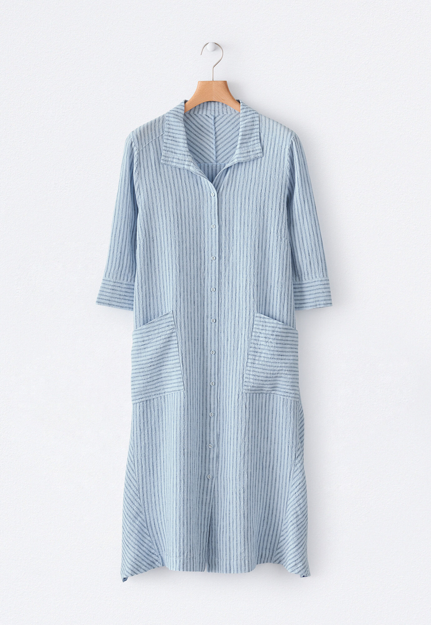 Striped shirtdress