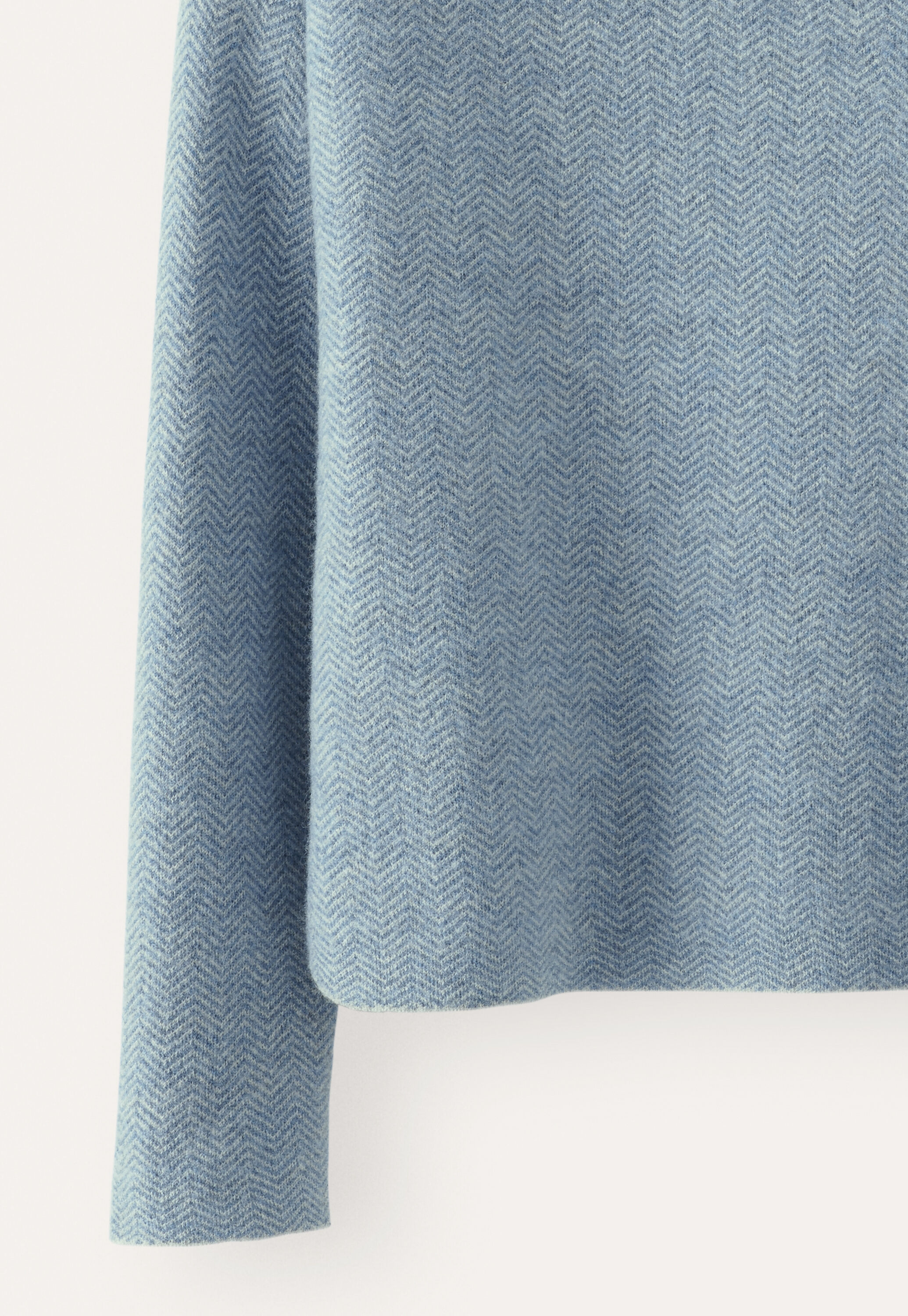 Herringbone-stitch sweater