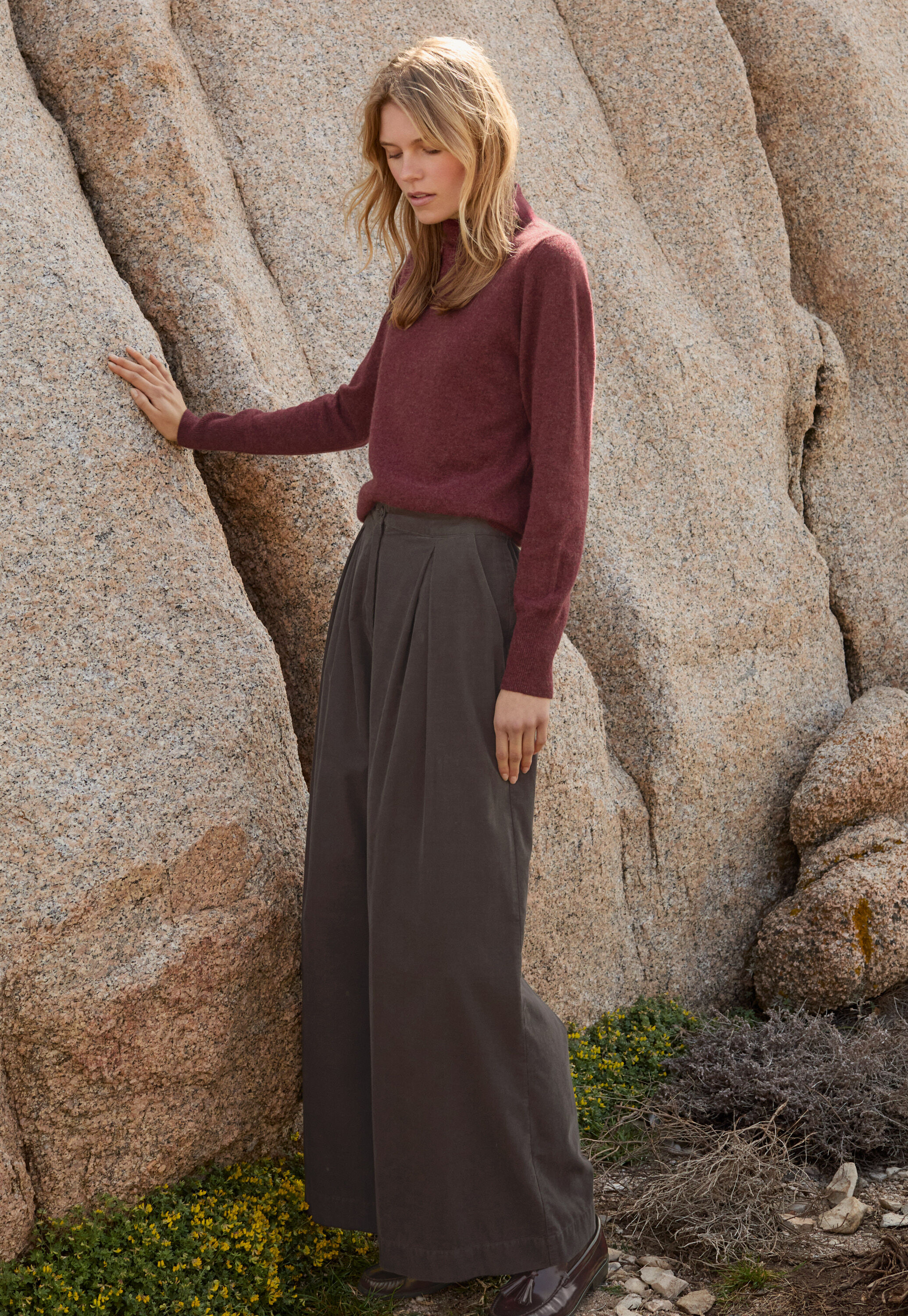 Pleat-front trousers