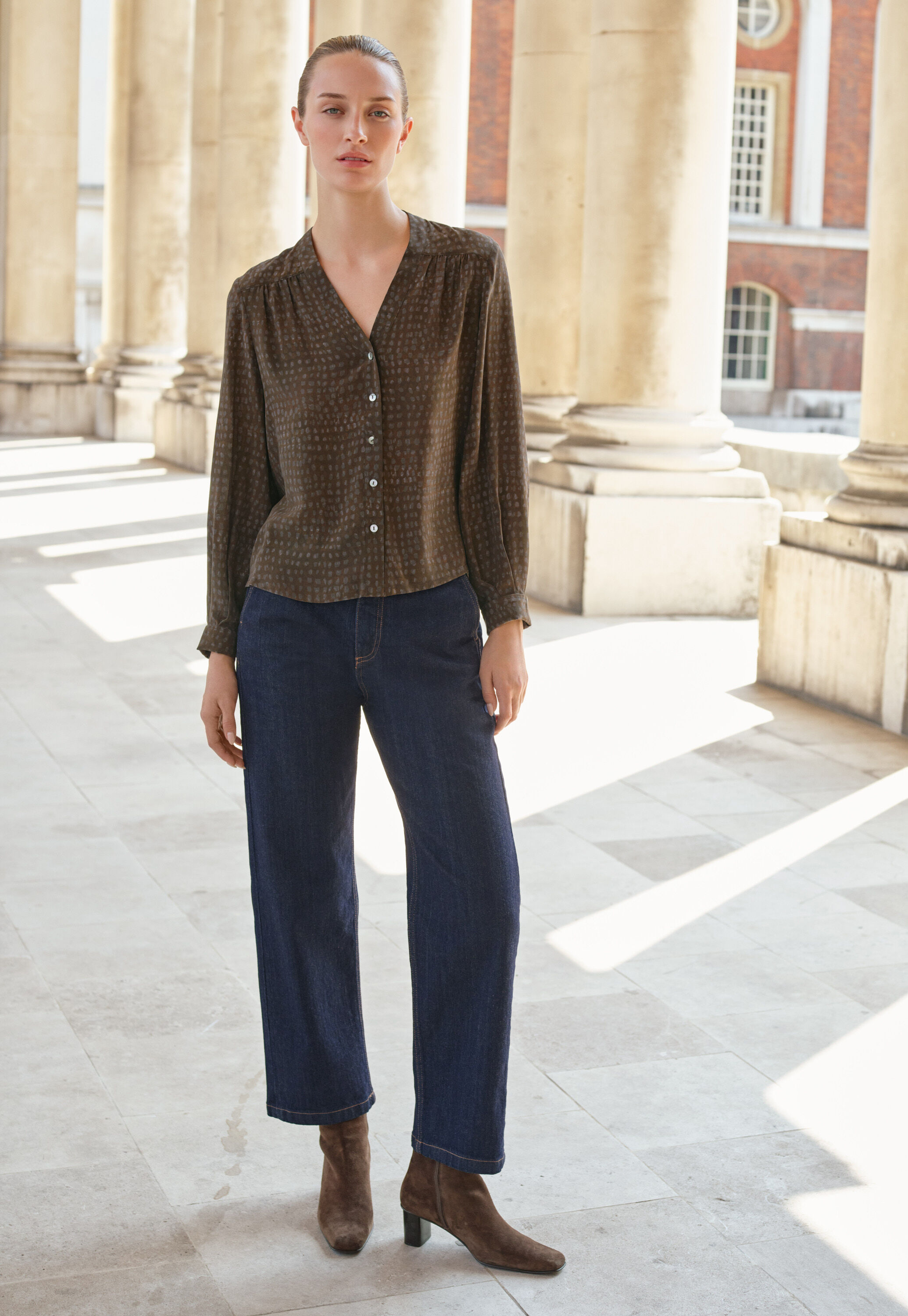 Pleat-front trousers
