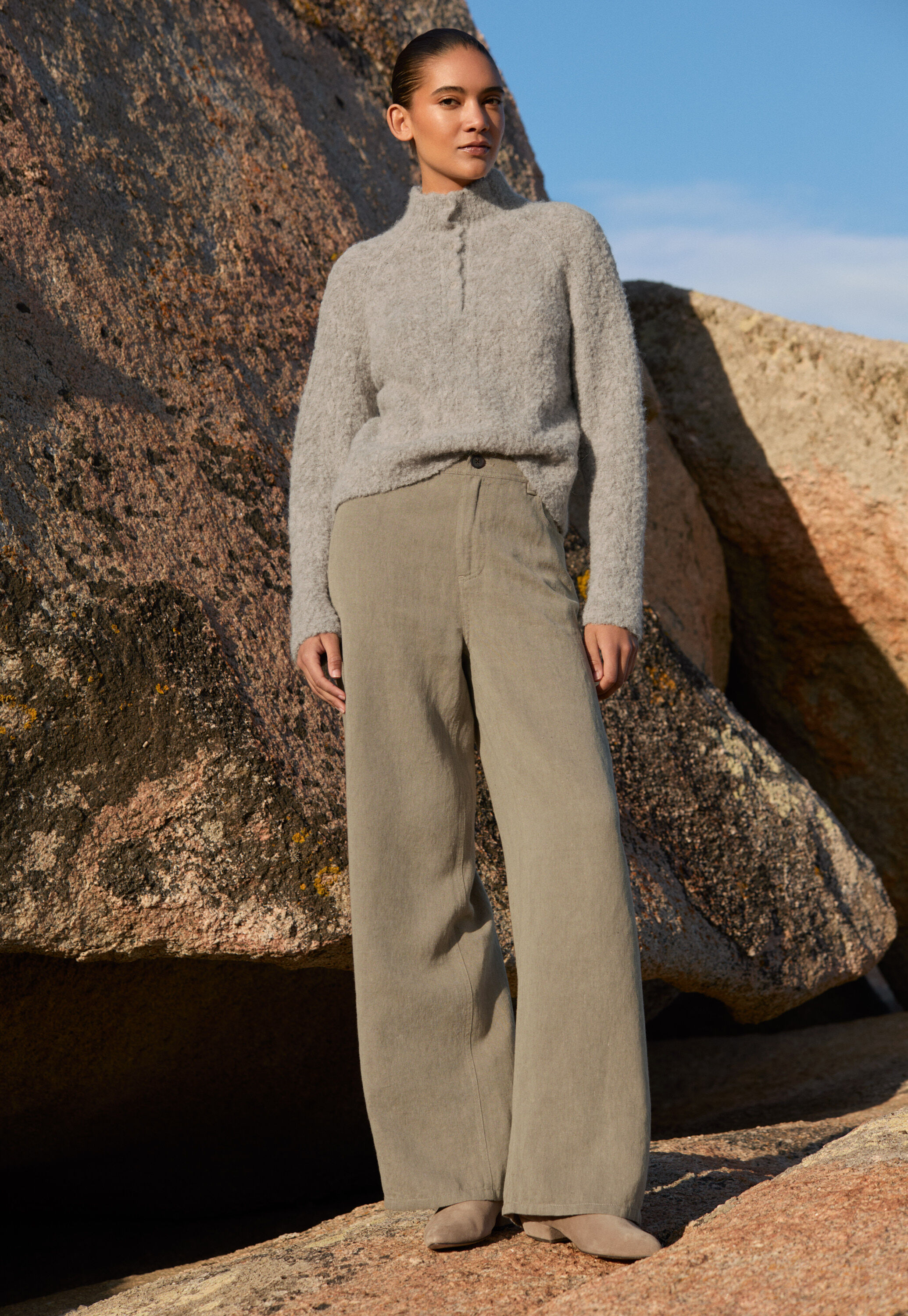 Wide & straight leg trousers