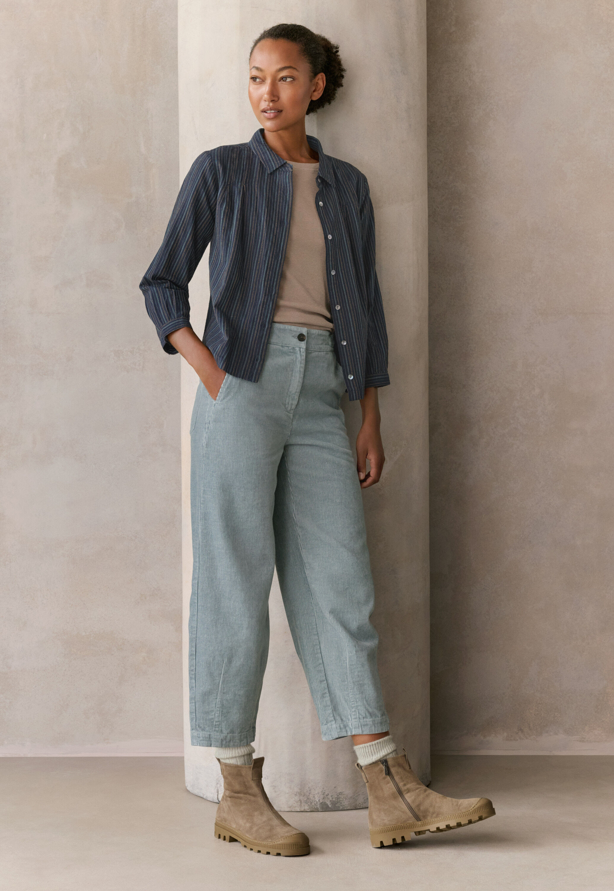 Pleat-front trousers