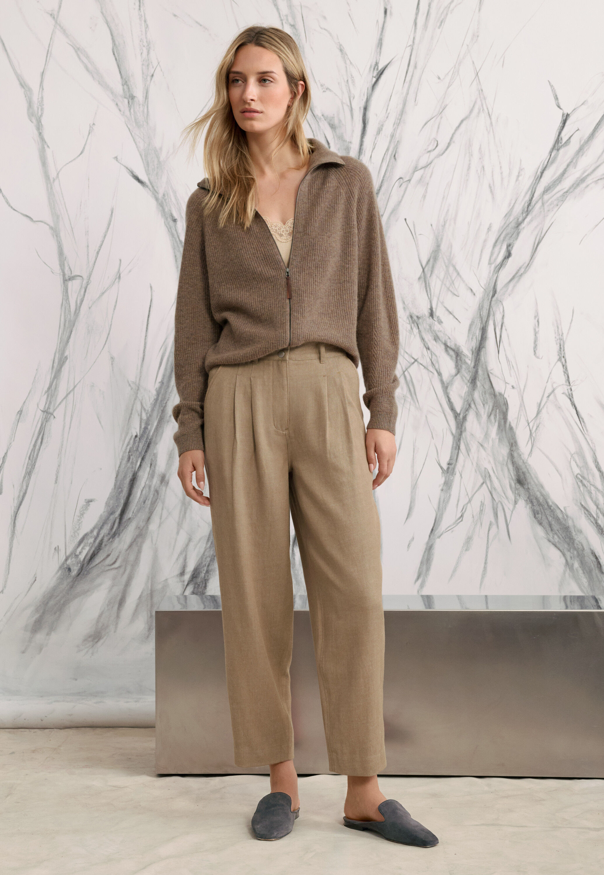 Tapered trousers