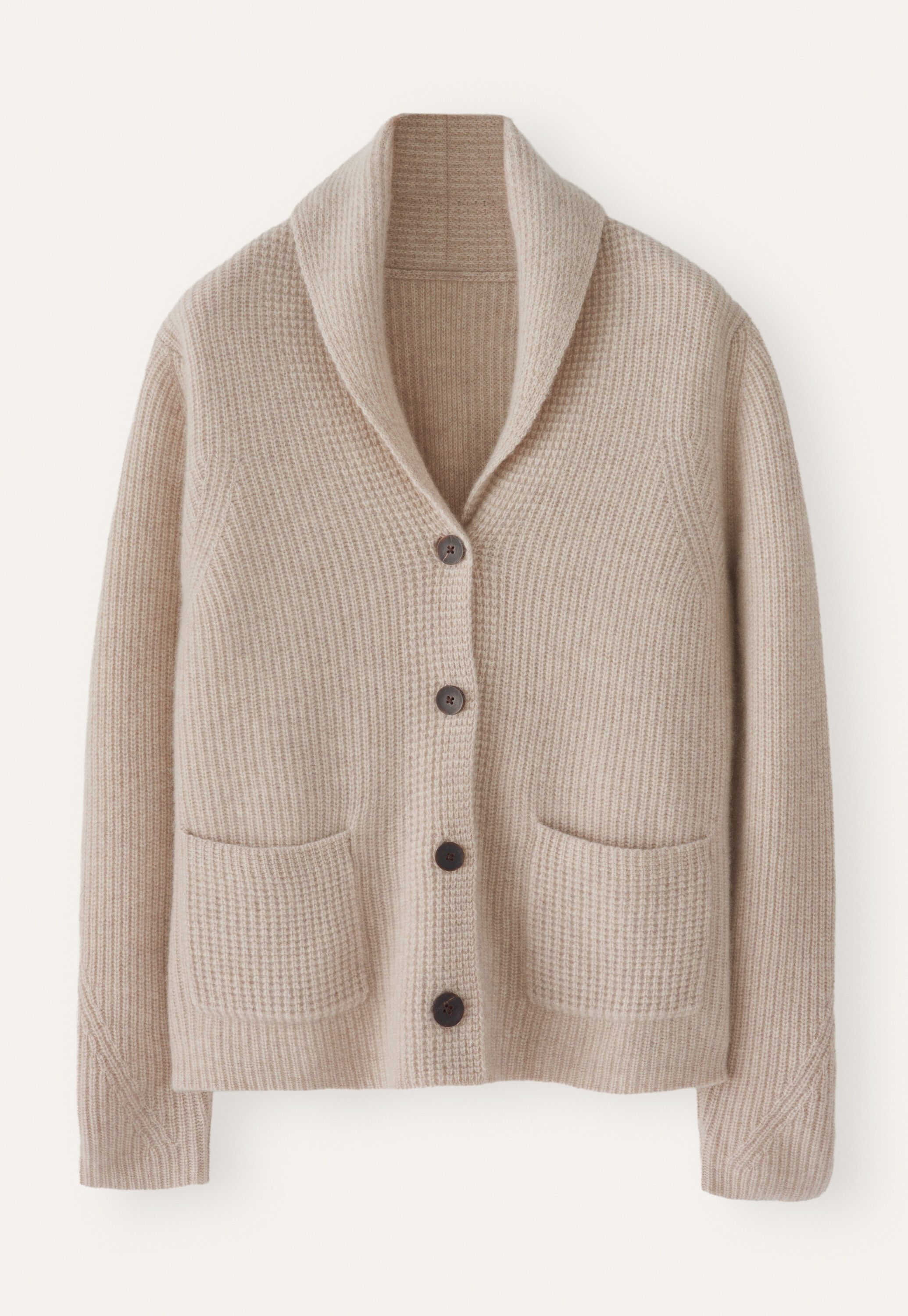 Shawl-collar cardigan