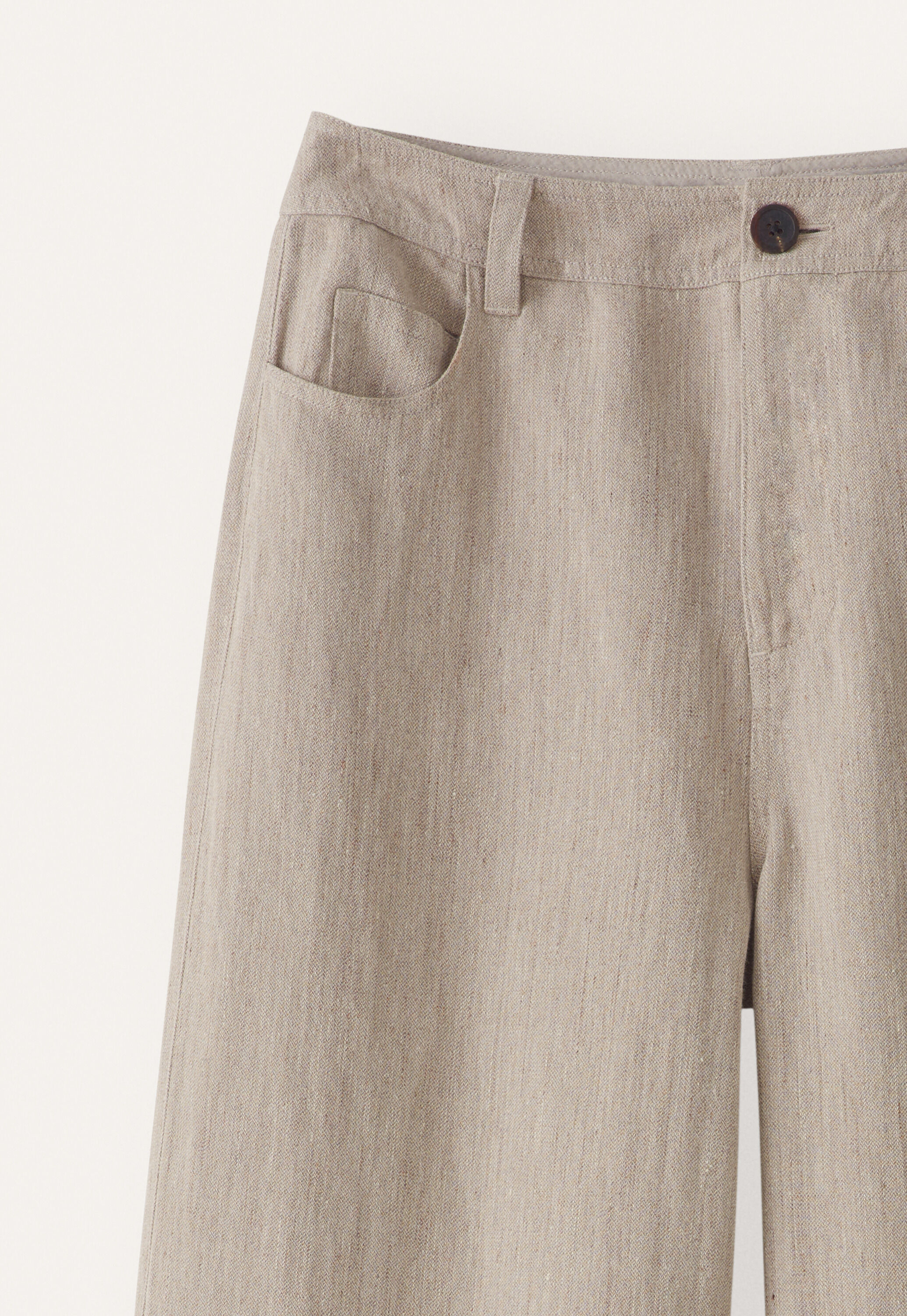 Wide & straight leg trousers, Mink, large