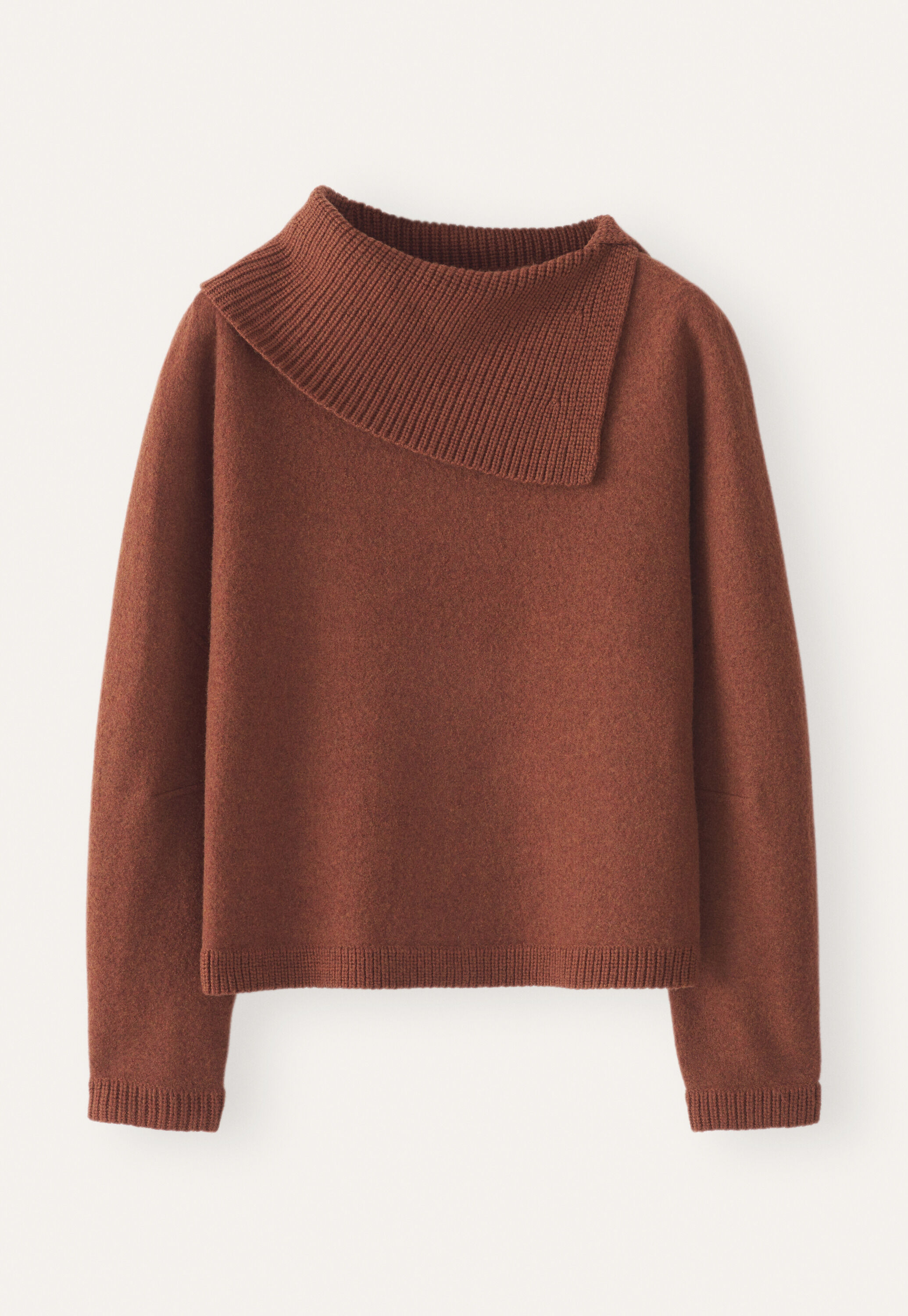 Split-collar sweater