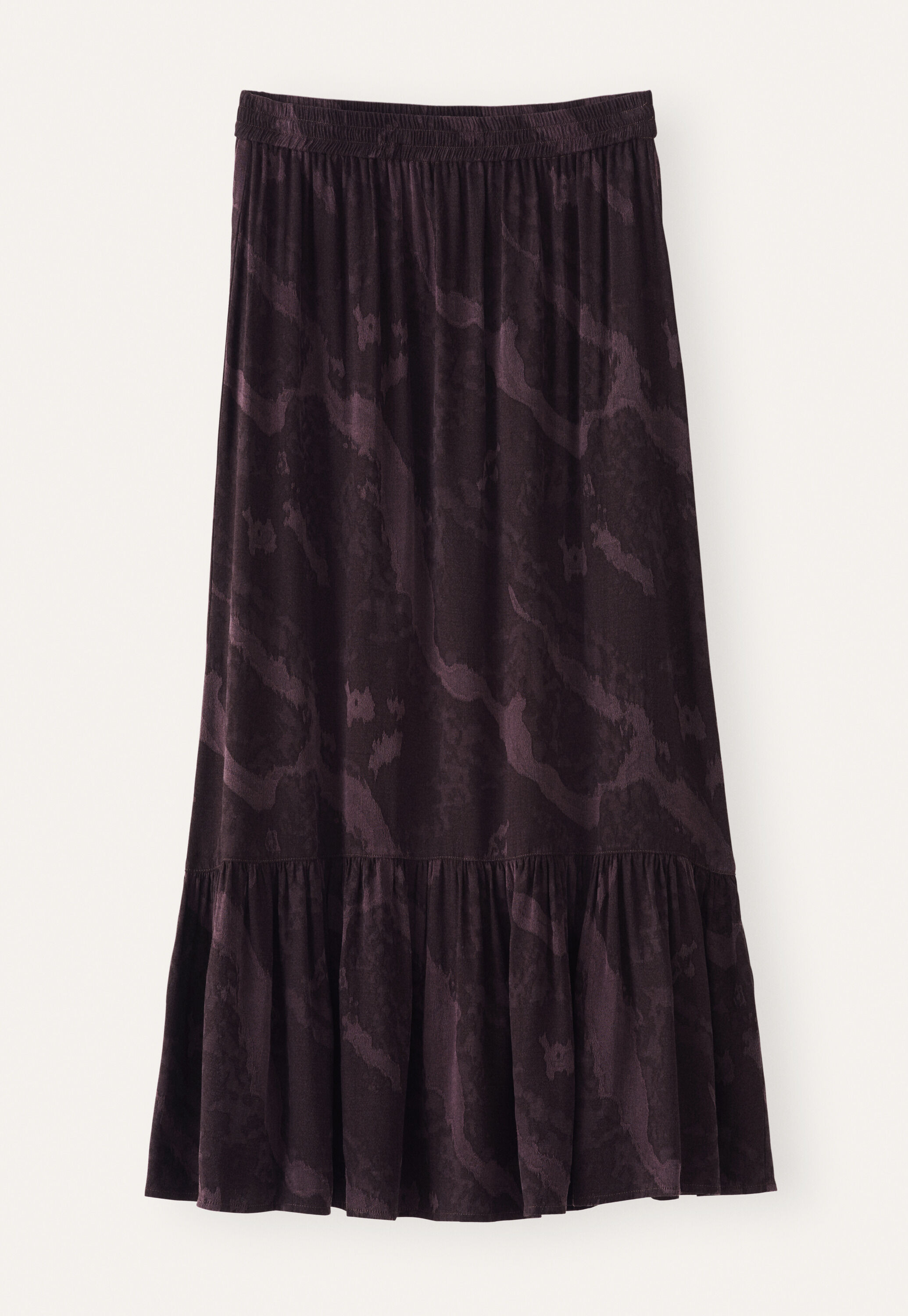 Jacquard skirt, Aubergine, large