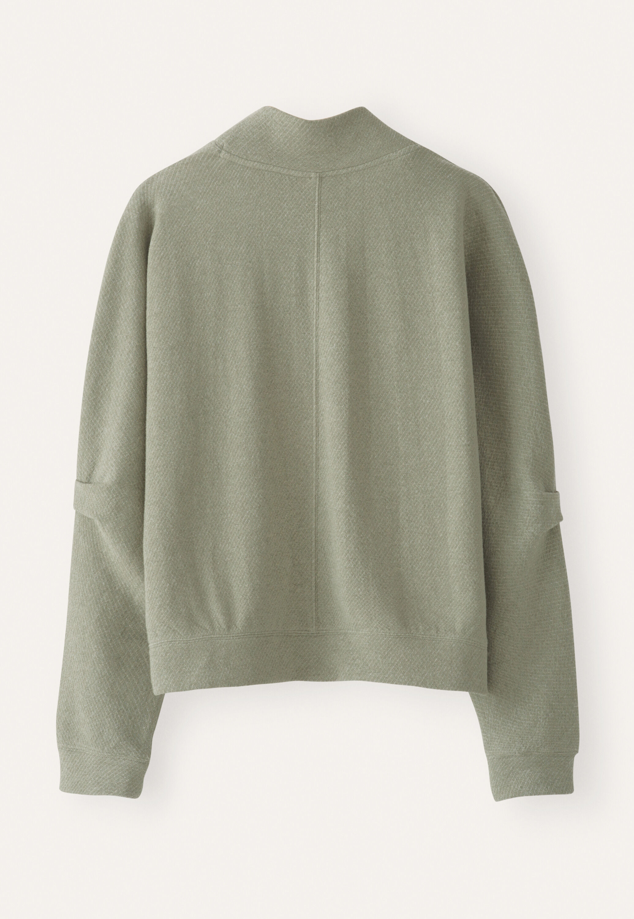 Tuck sleeve sweatshirt