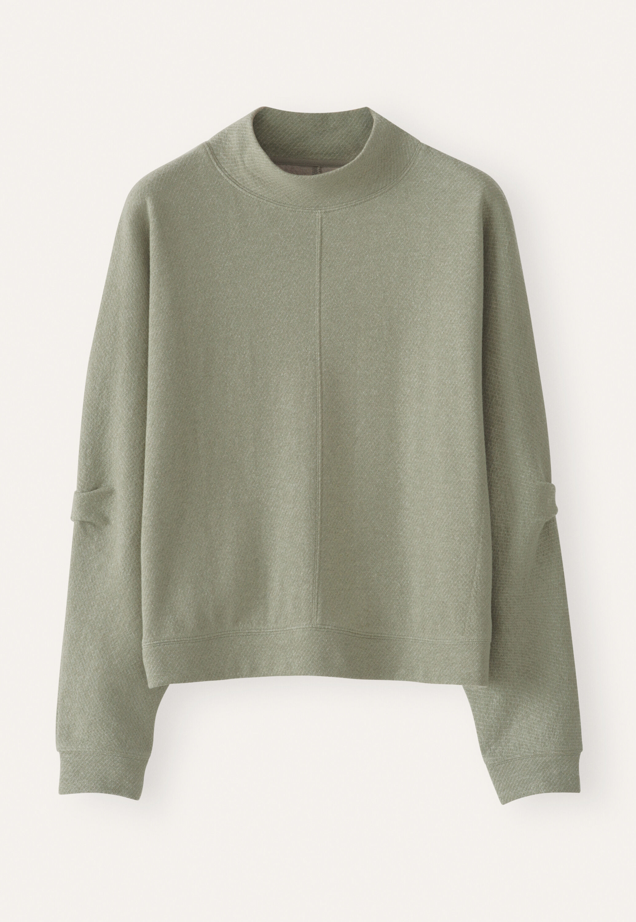 Tuck sleeve sweatshirt