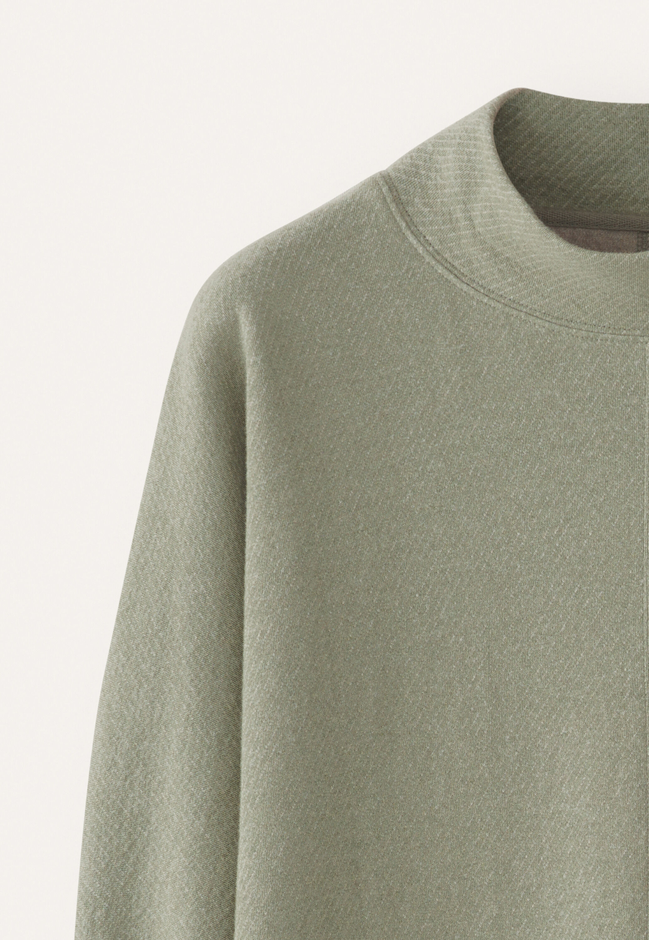 Tuck sleeve sweatshirt