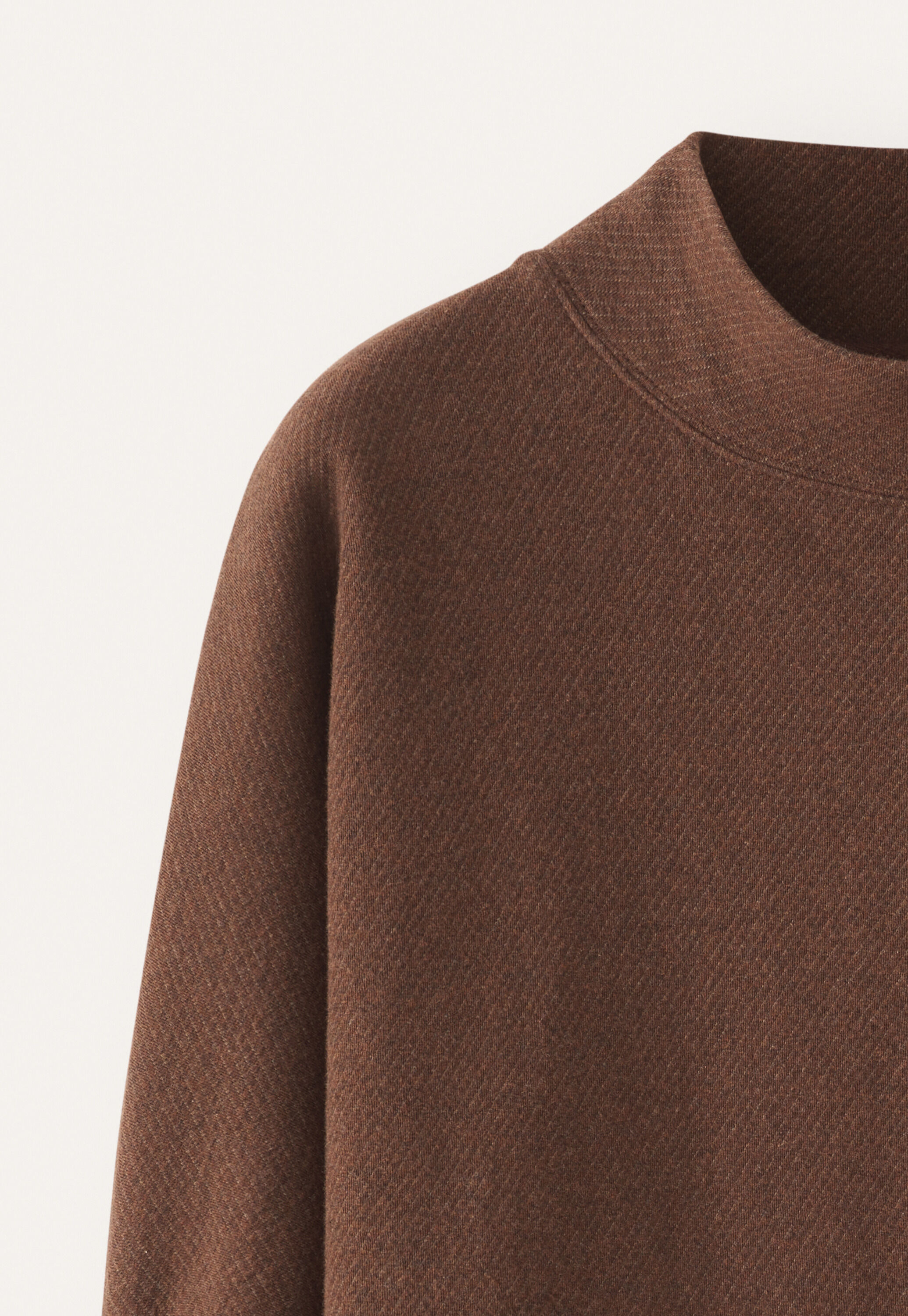 Tuck sleeve sweatshirt