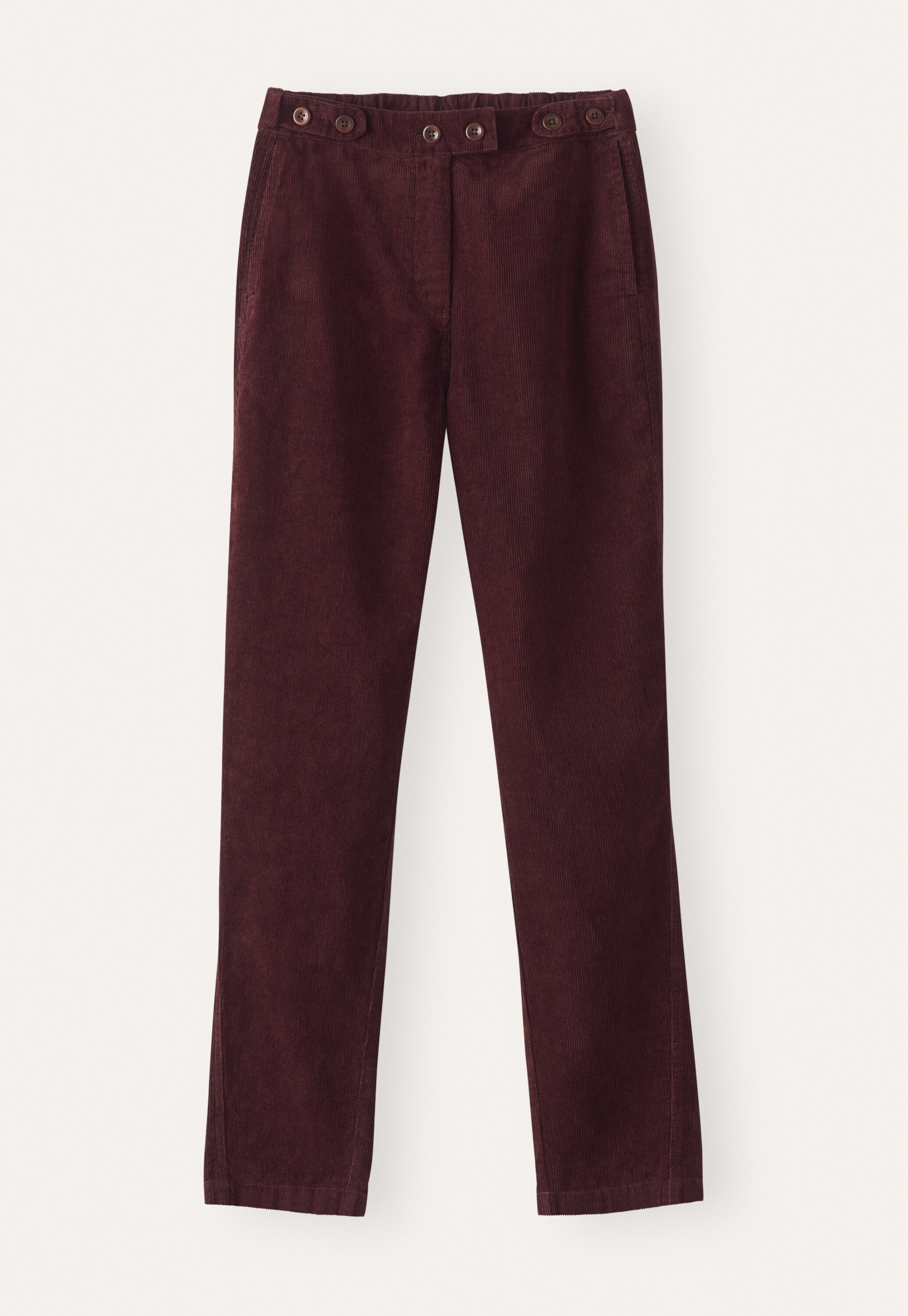 Tapered-leg trousers, Damson, large