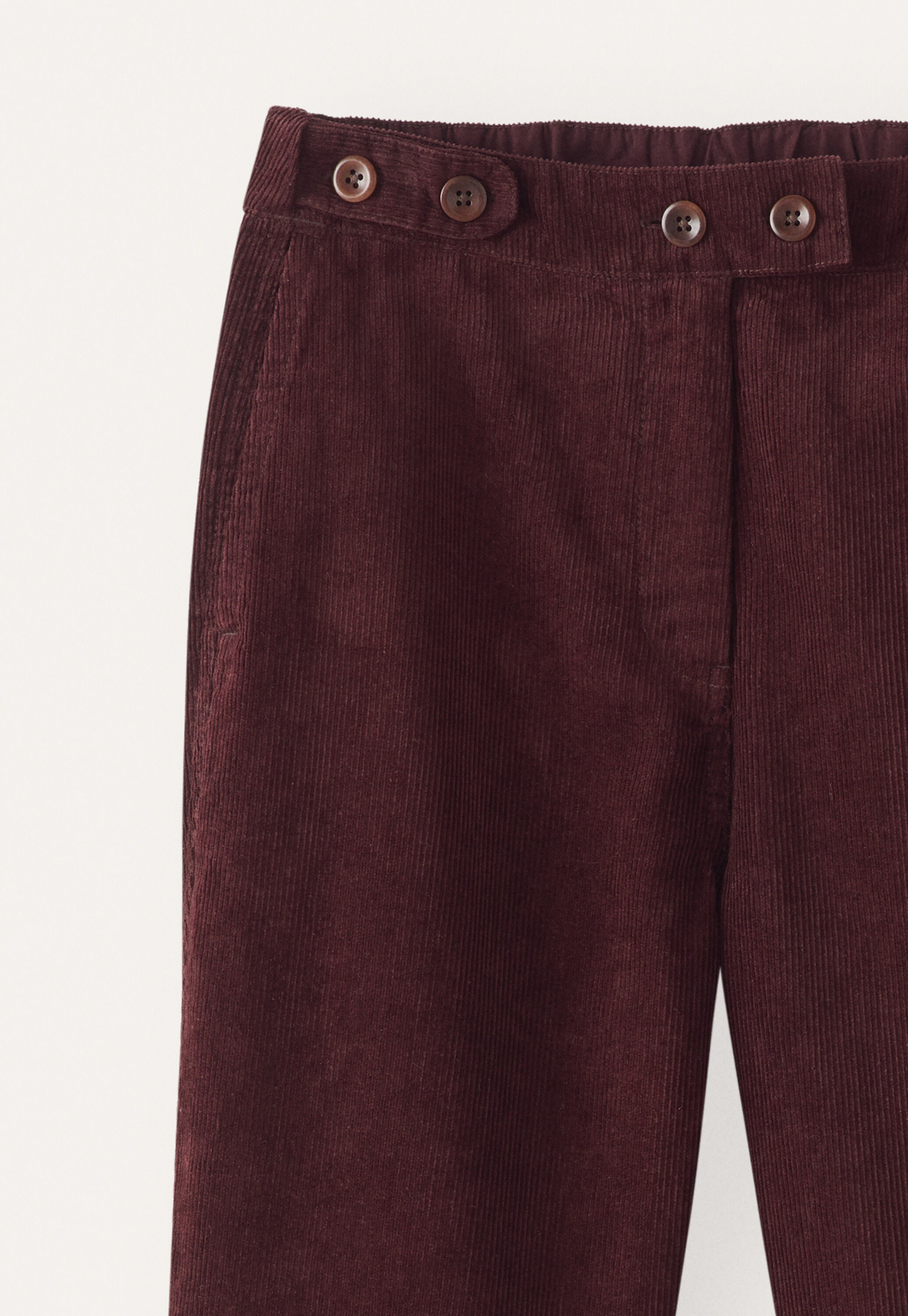 Tapered-leg trousers, Damson, large