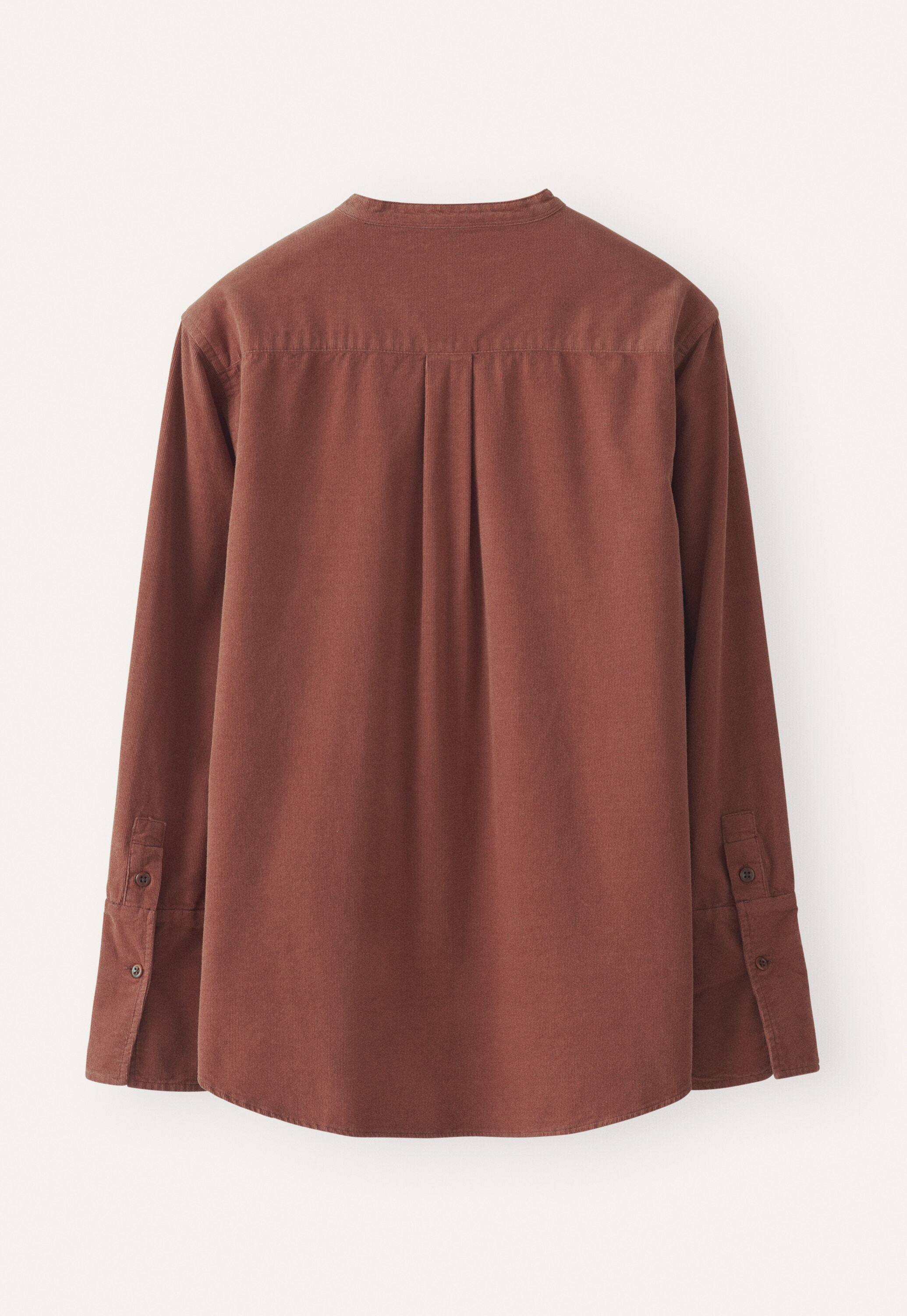 Fine-wale cord shirt