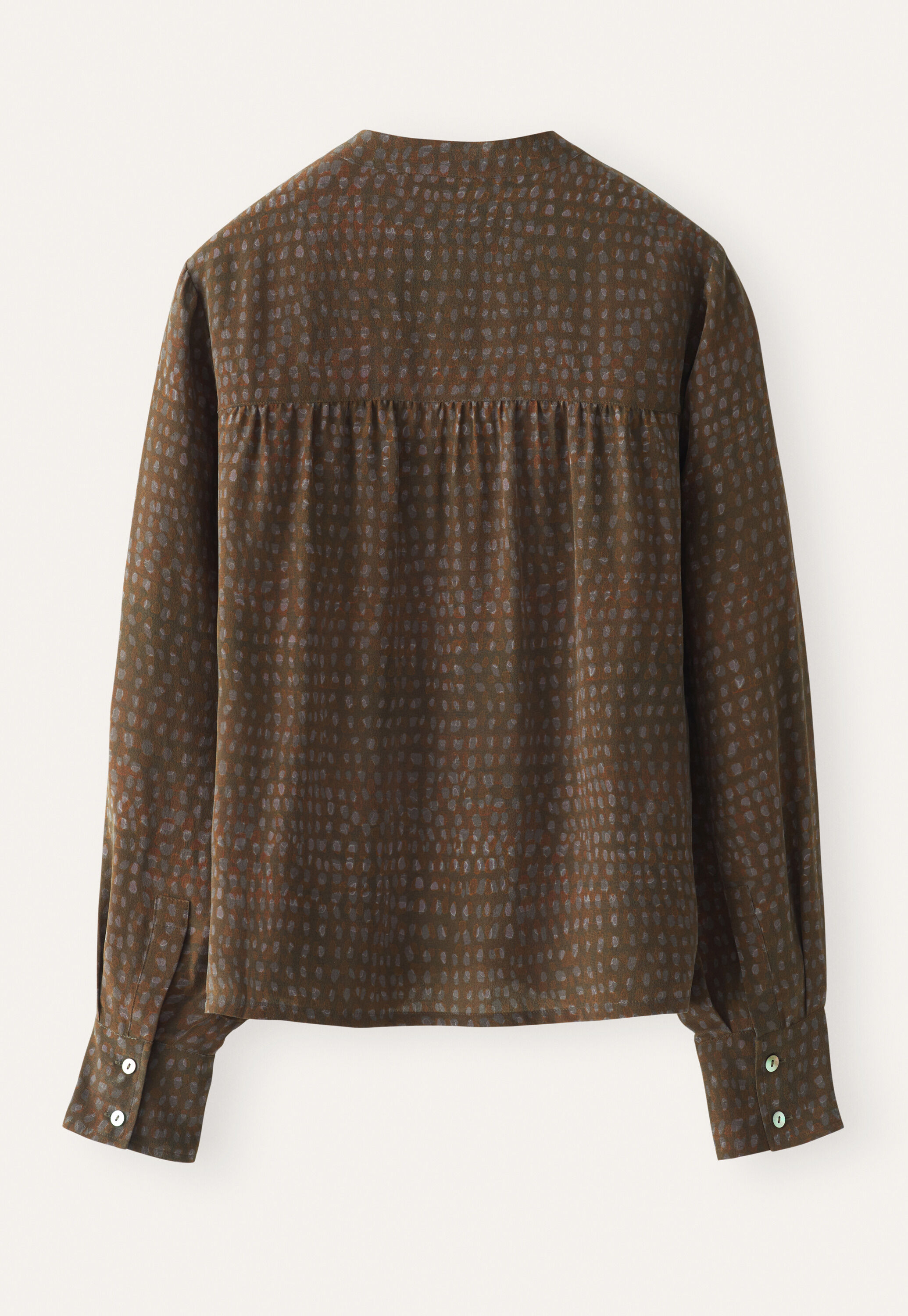 Printed v-neck blouse