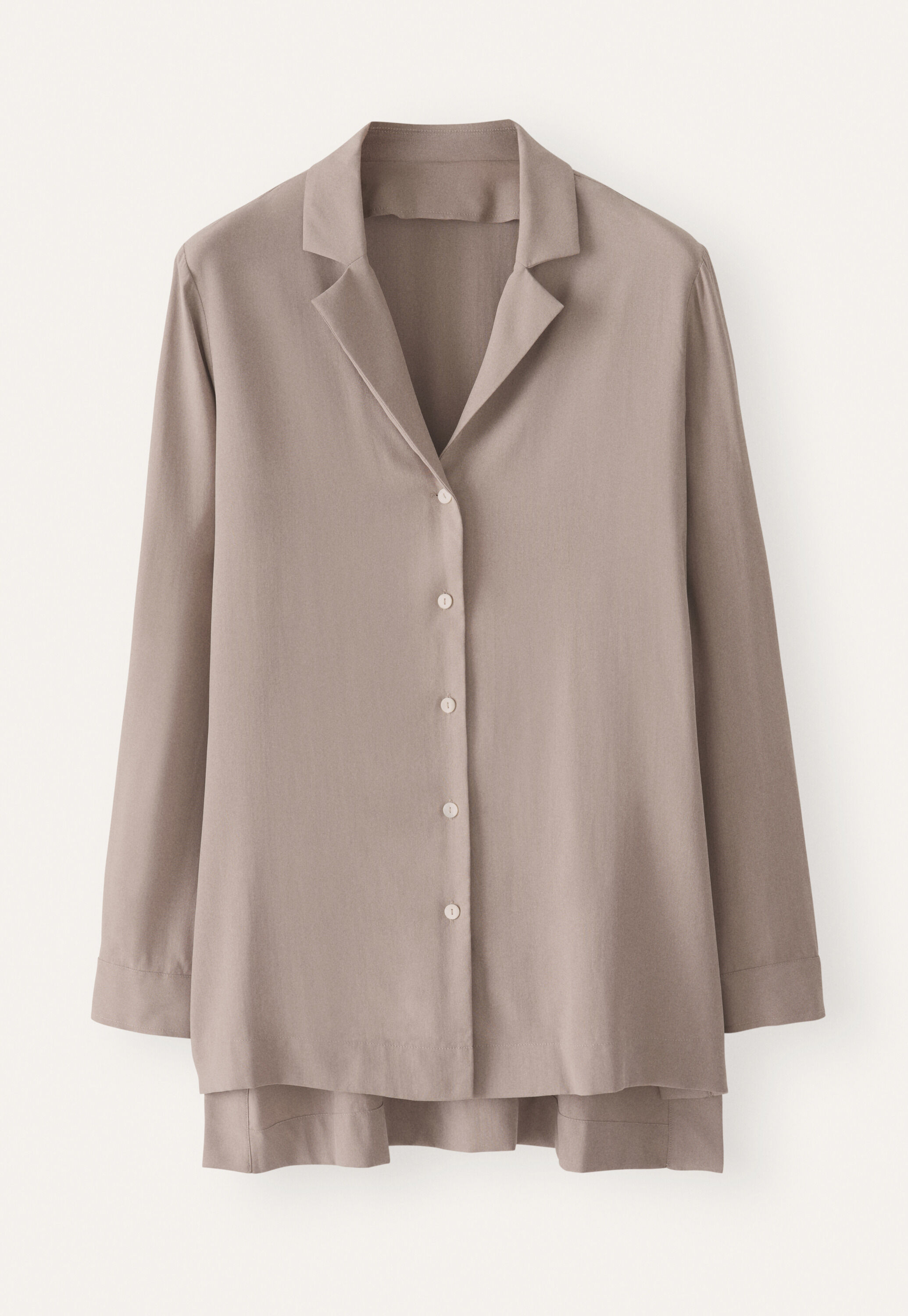 Revere-style collar shirt
