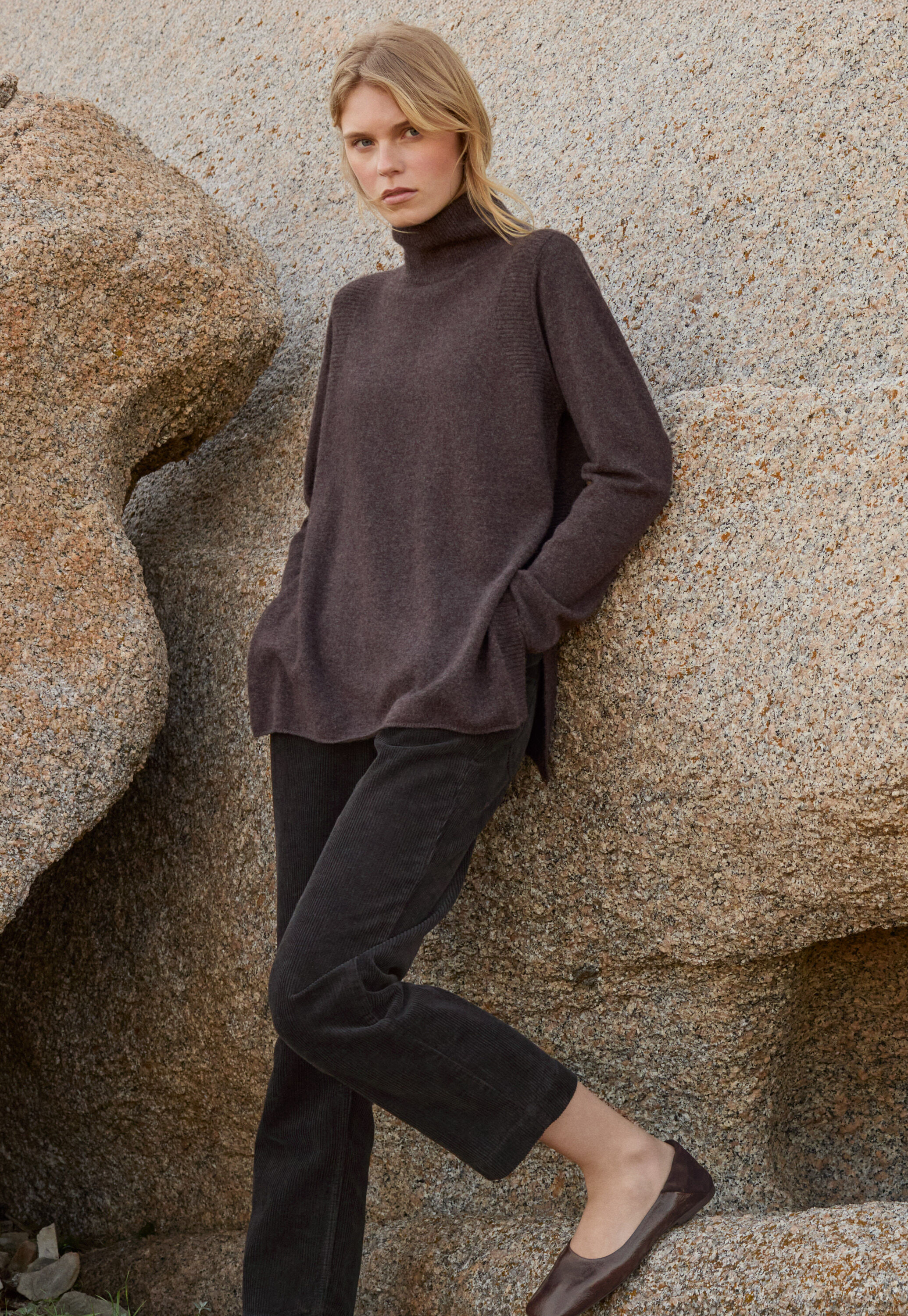 Zip-front cardigan