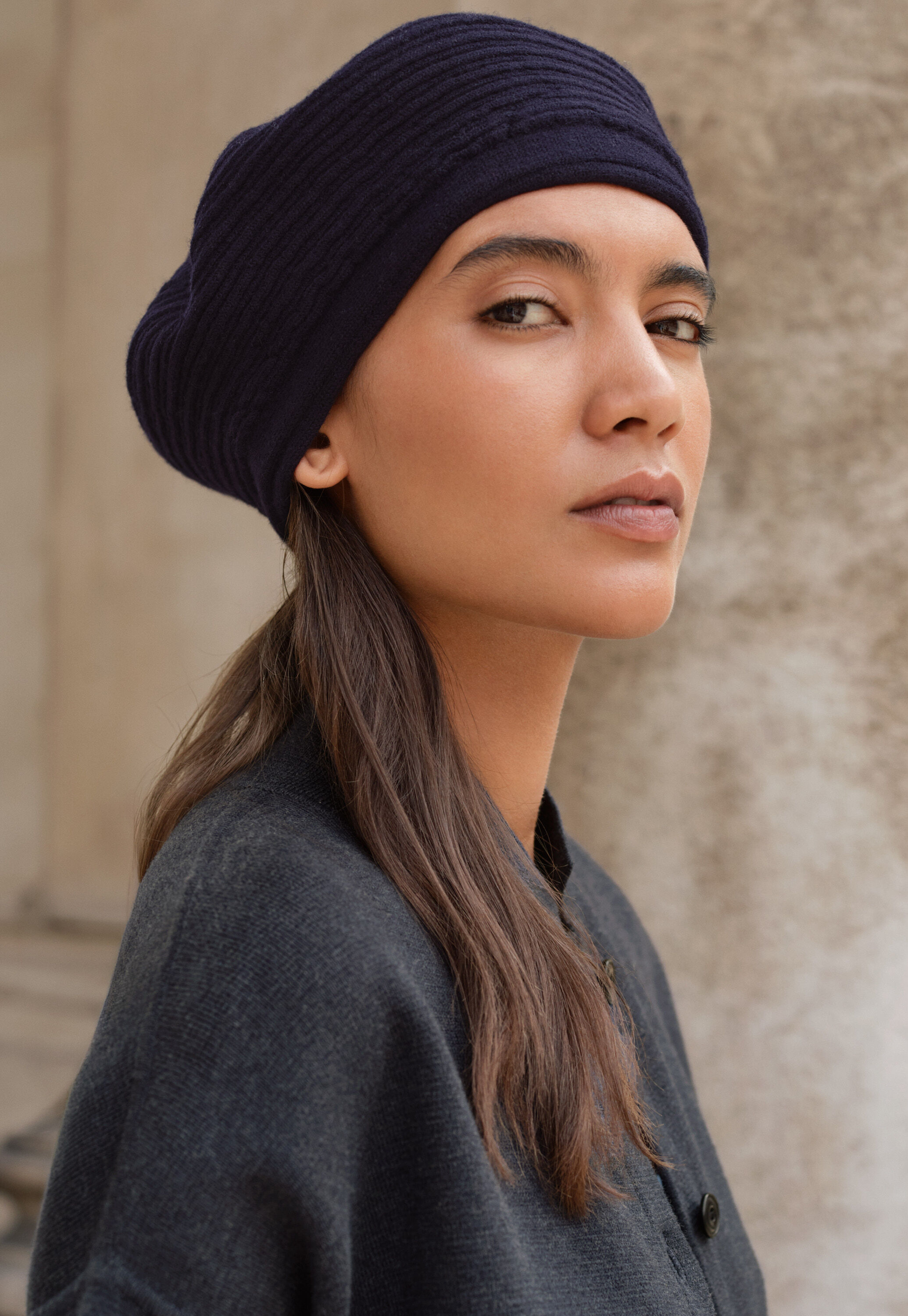 Knitted beret