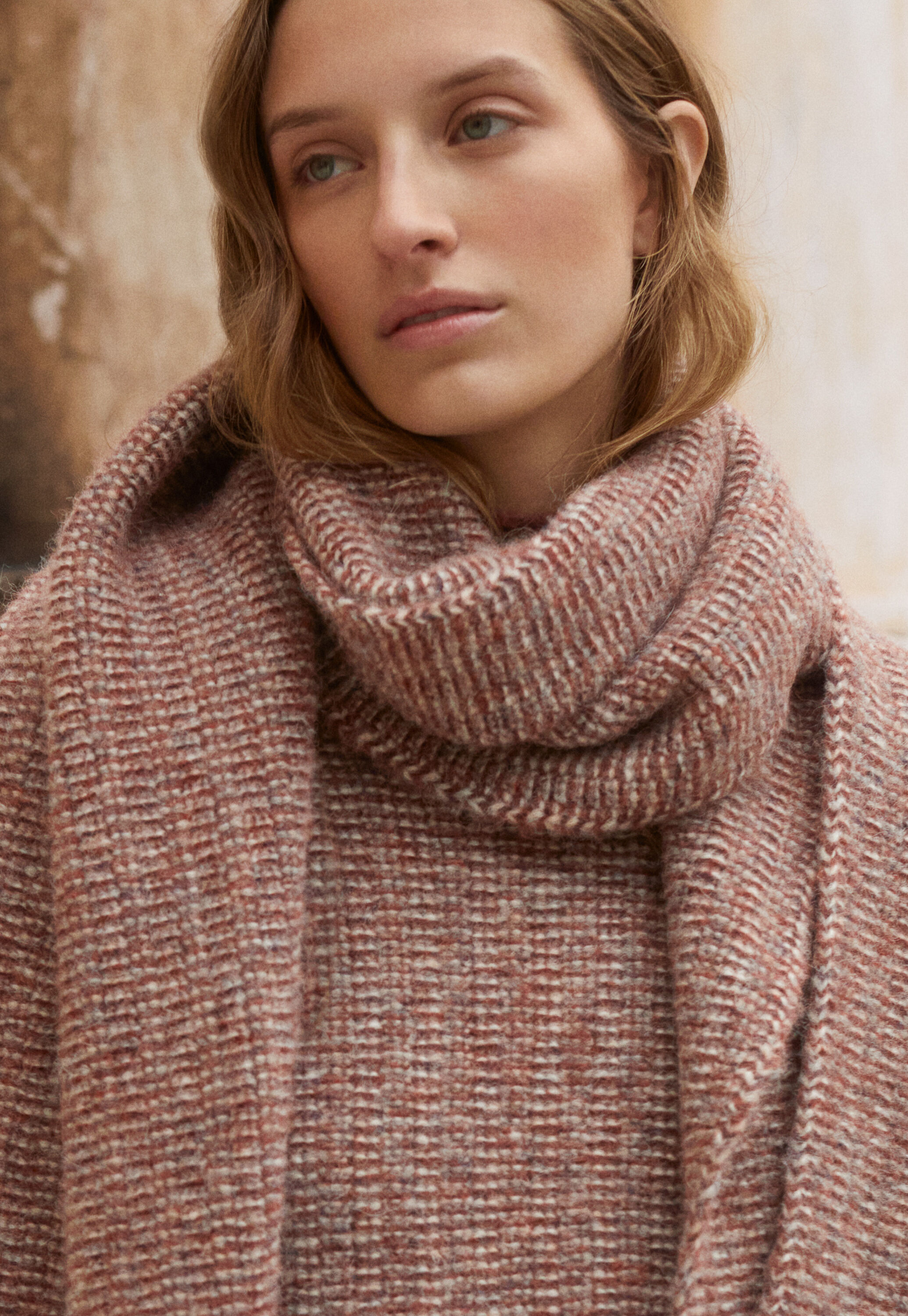 Funnel-neck sweater