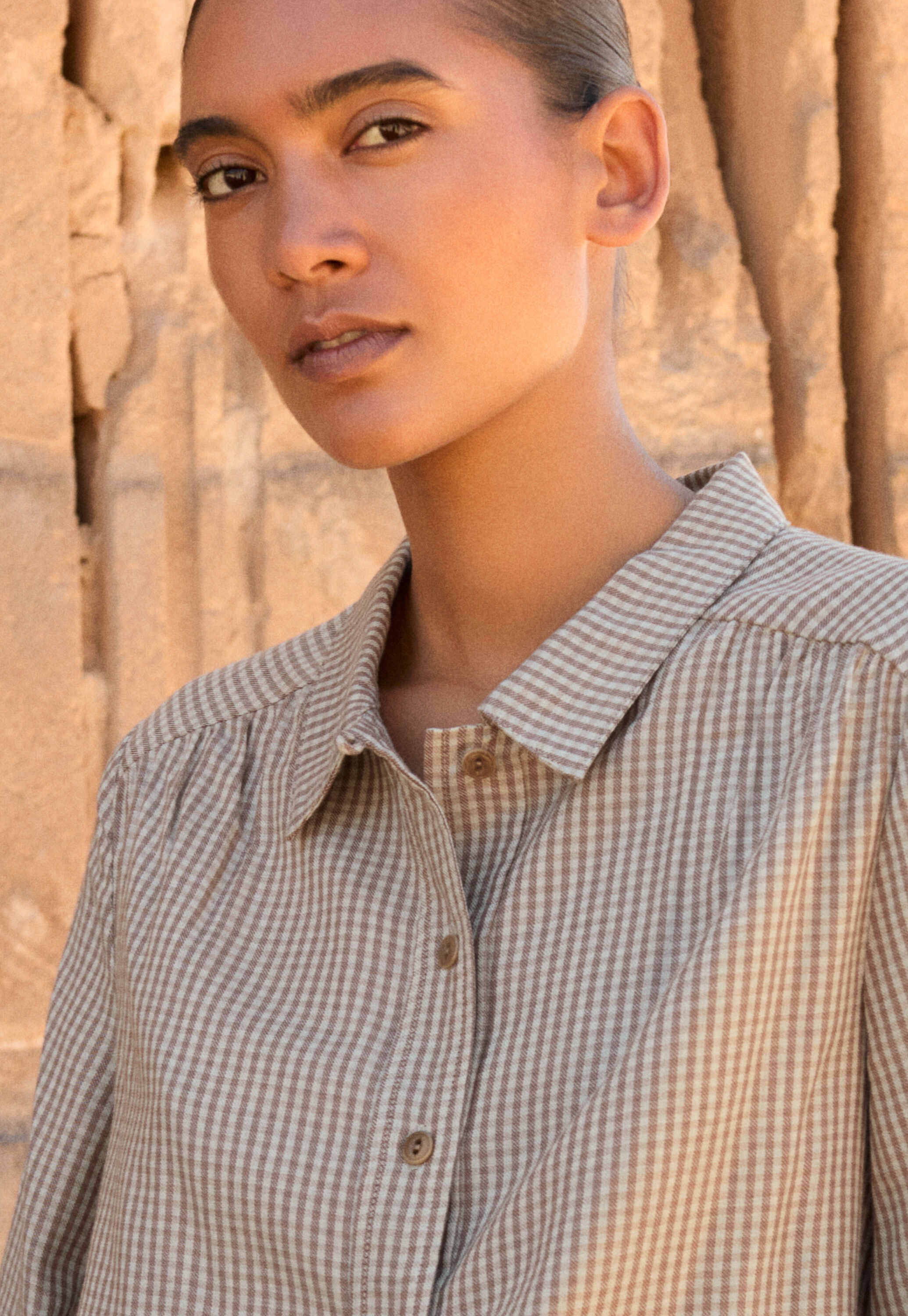 Checked blouse