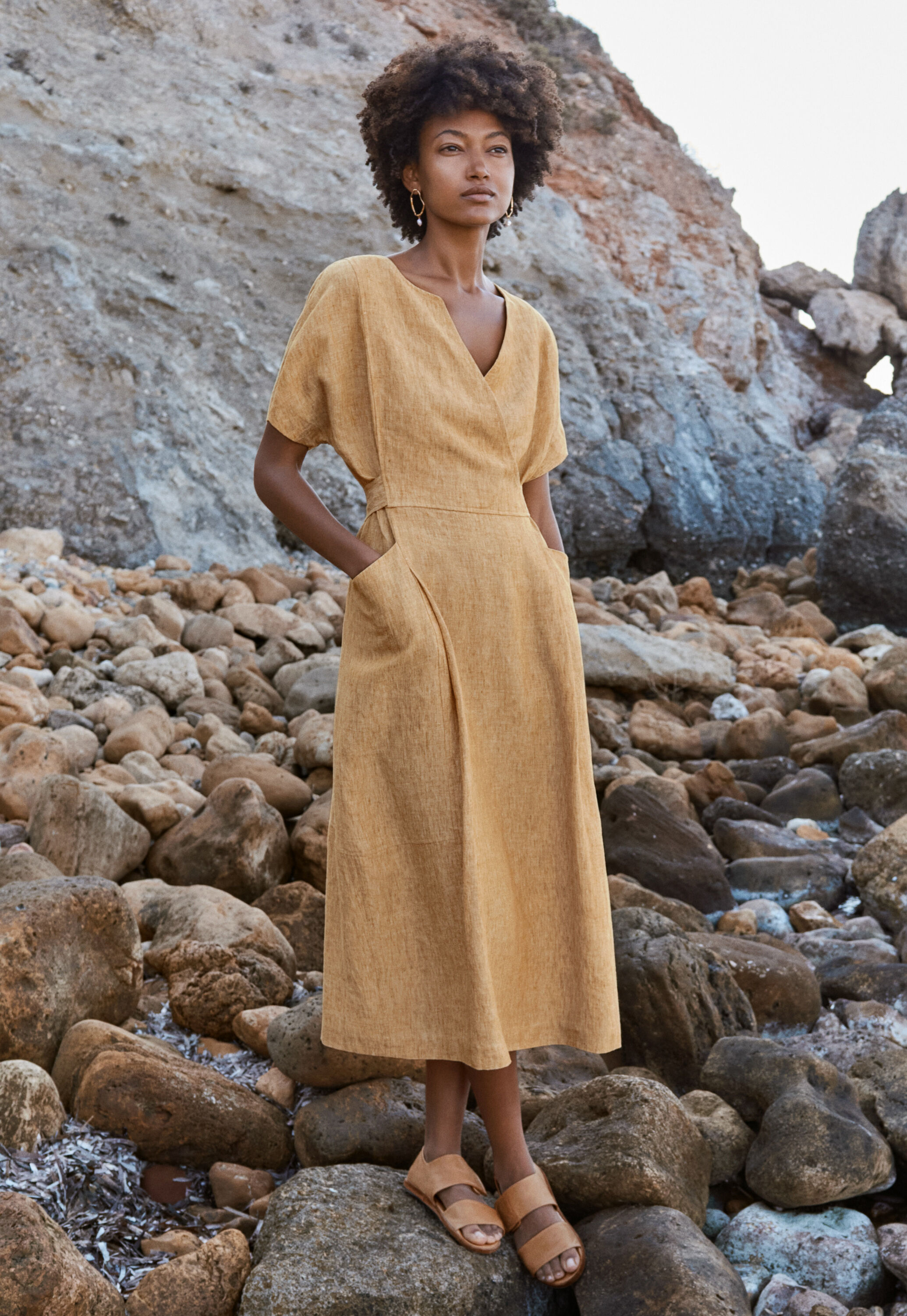 Tie-back dress