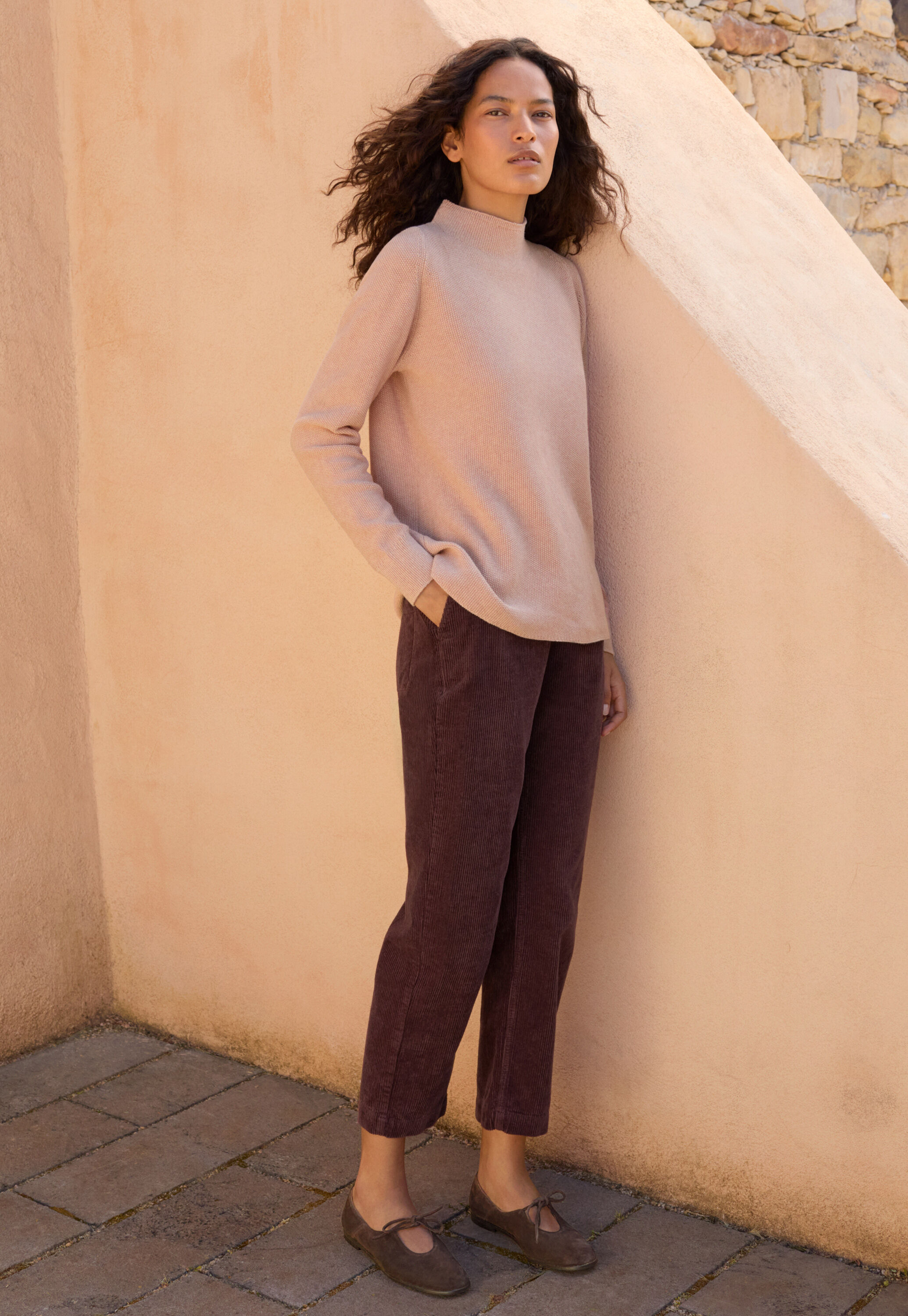 Funnel-neck sweater