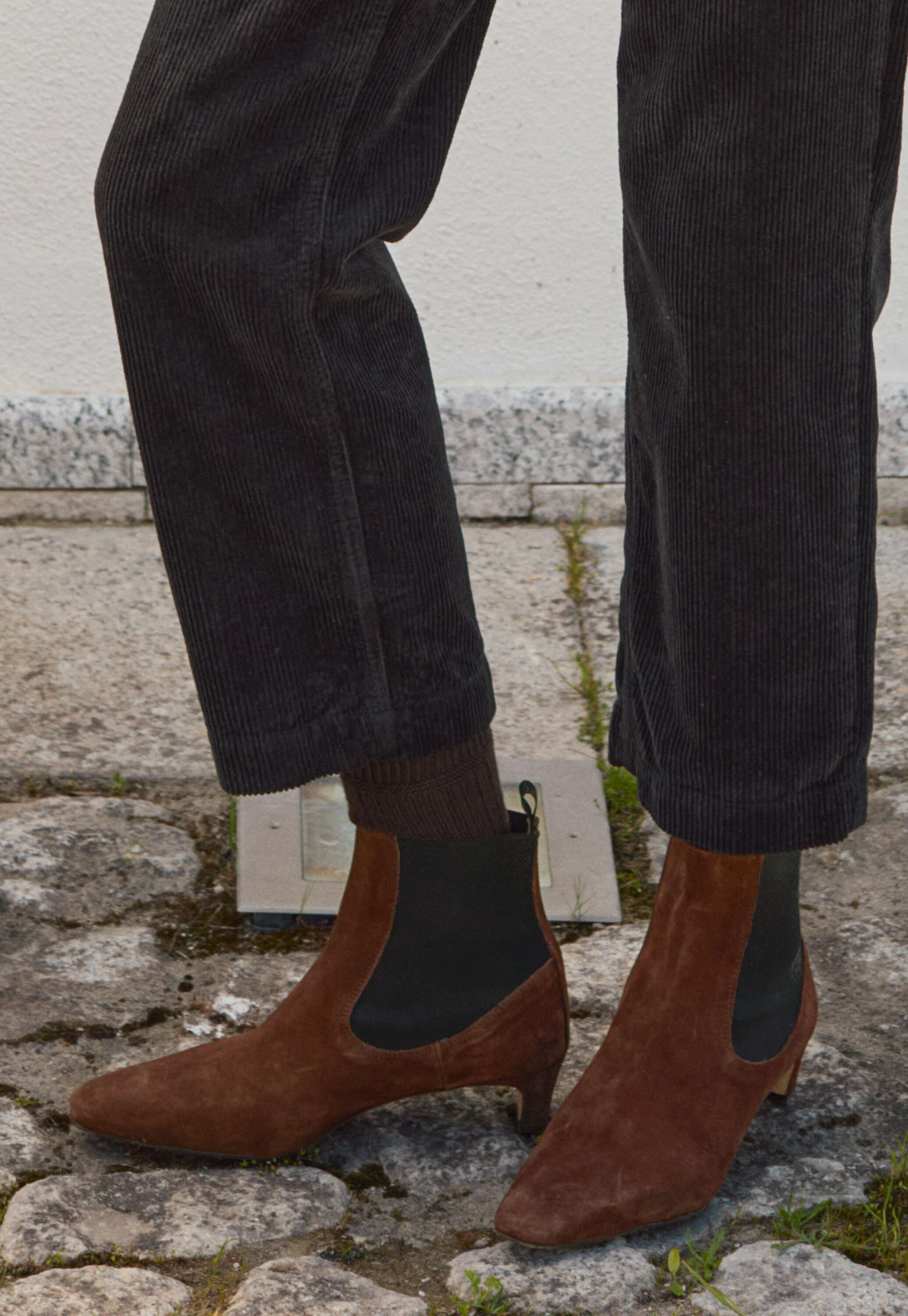 Heeled ankle-boots, Chestnut, large