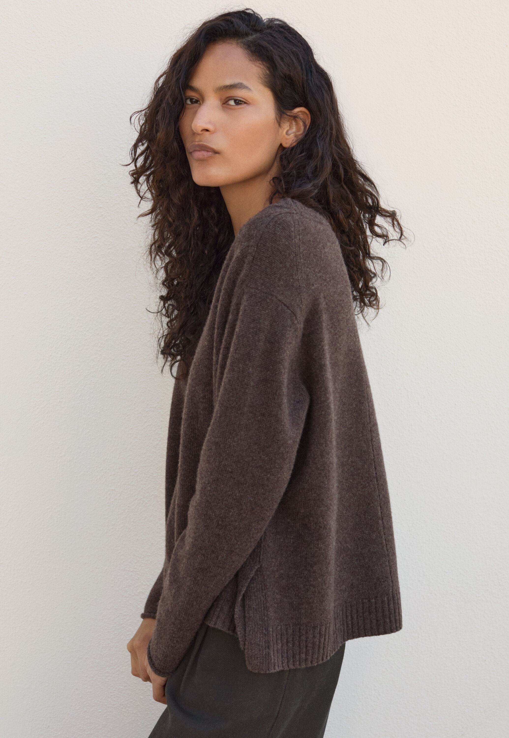 Zip-front cardigan
