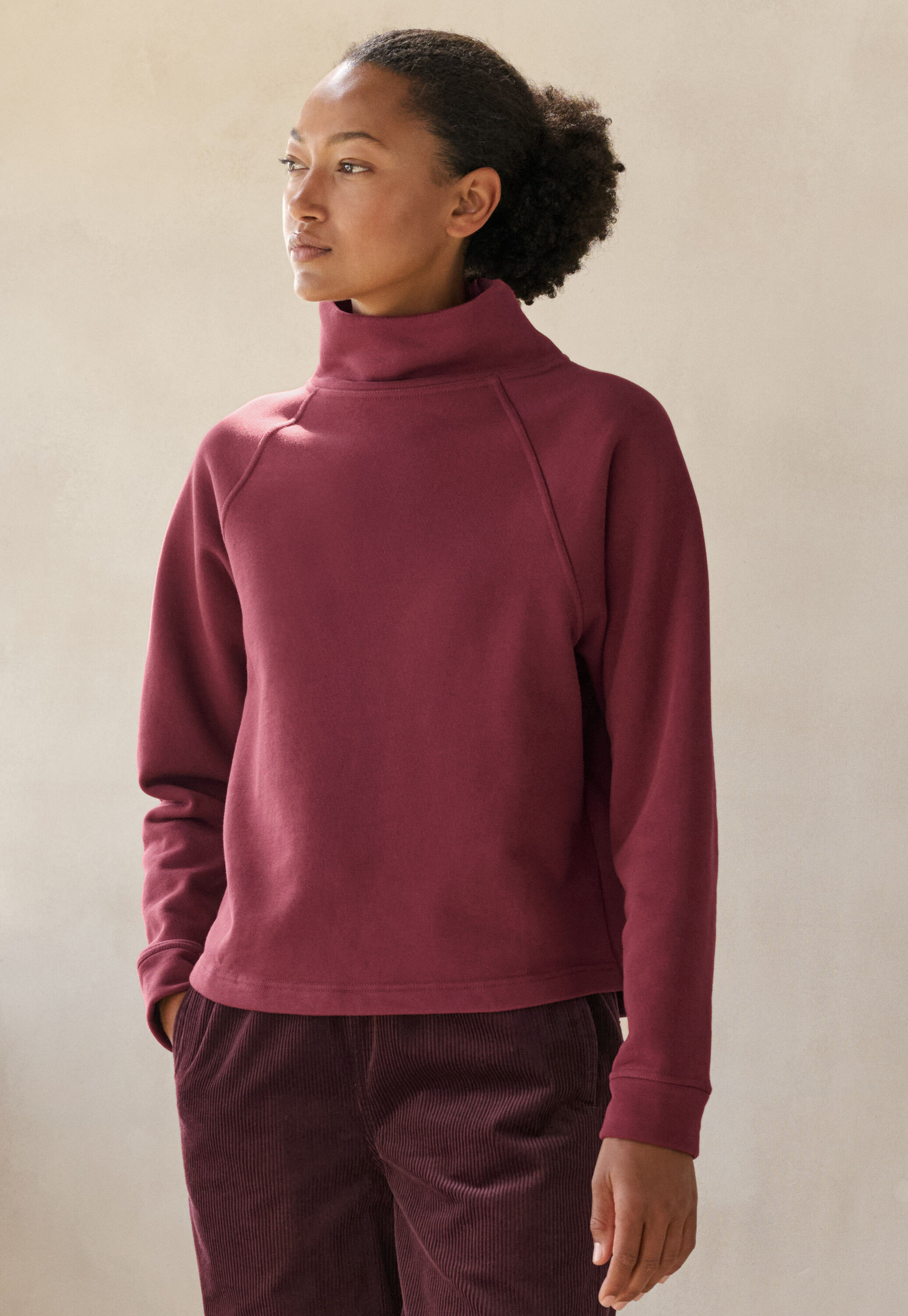Zip-front cardigan