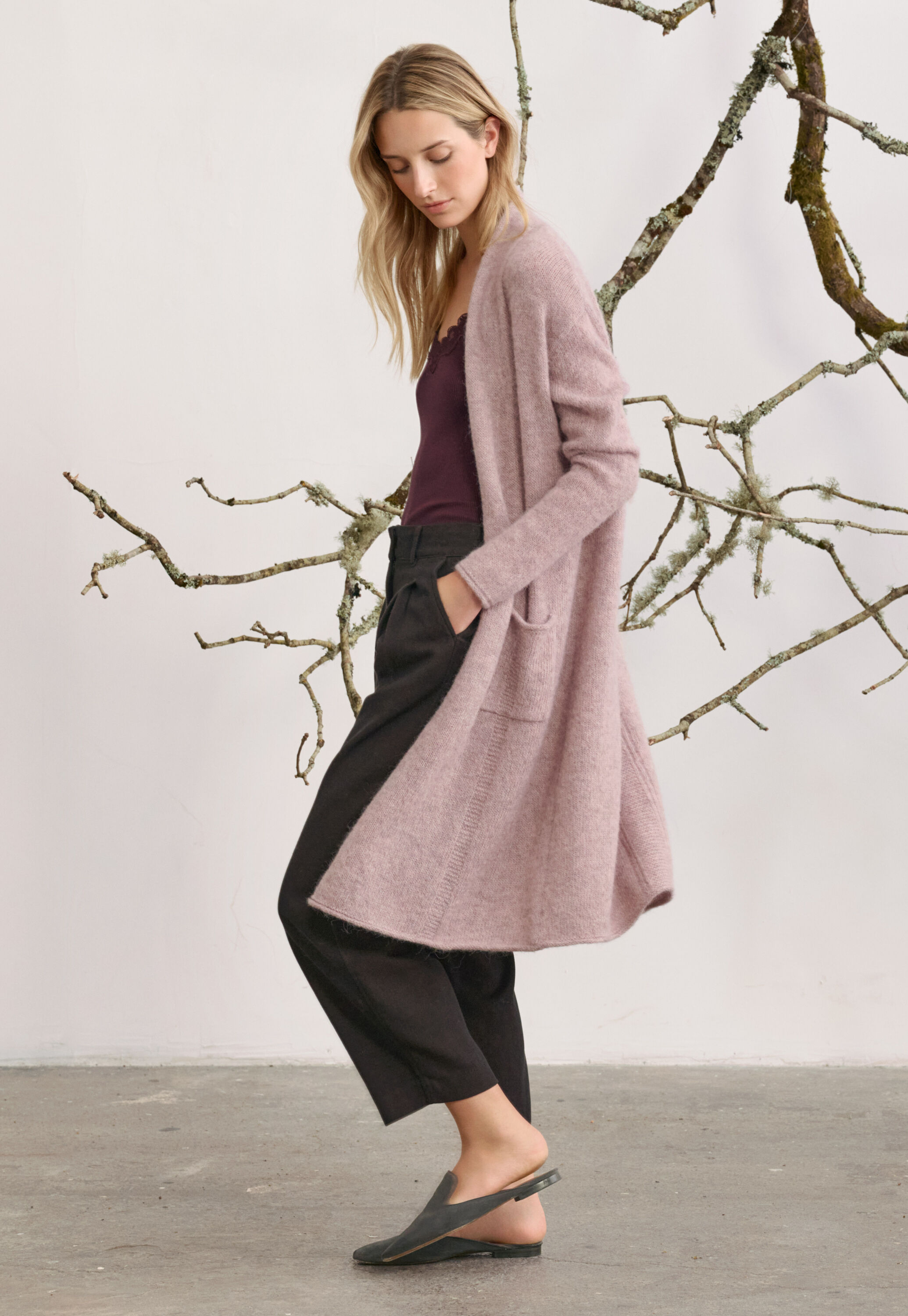 Edge-to-edge cardigan