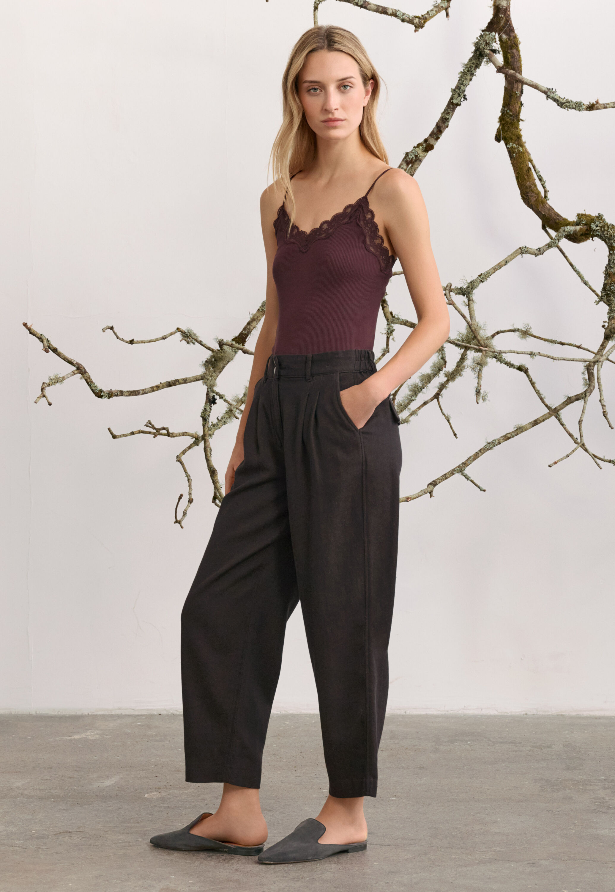 Tapered trousers