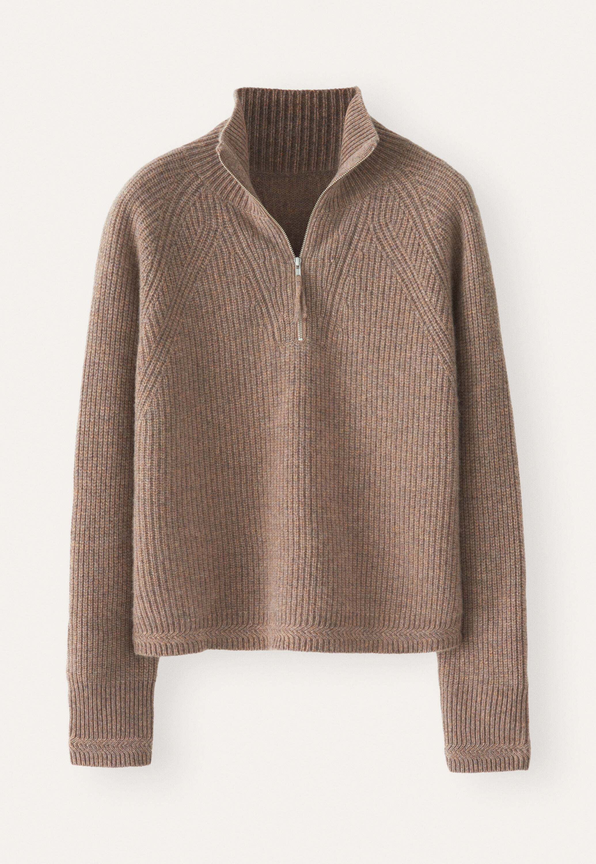 Zip-front cardigan