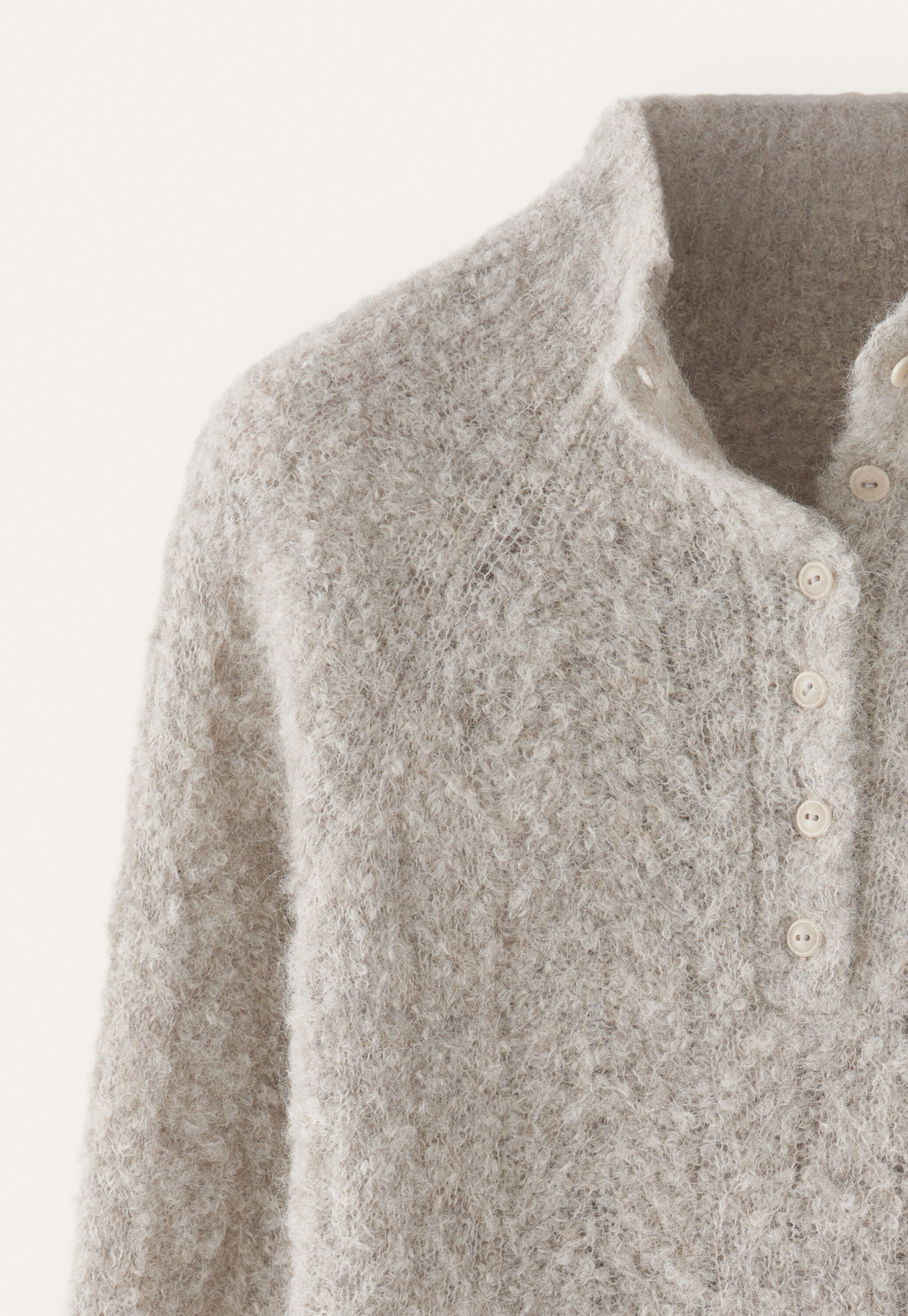 Button-neck sweater