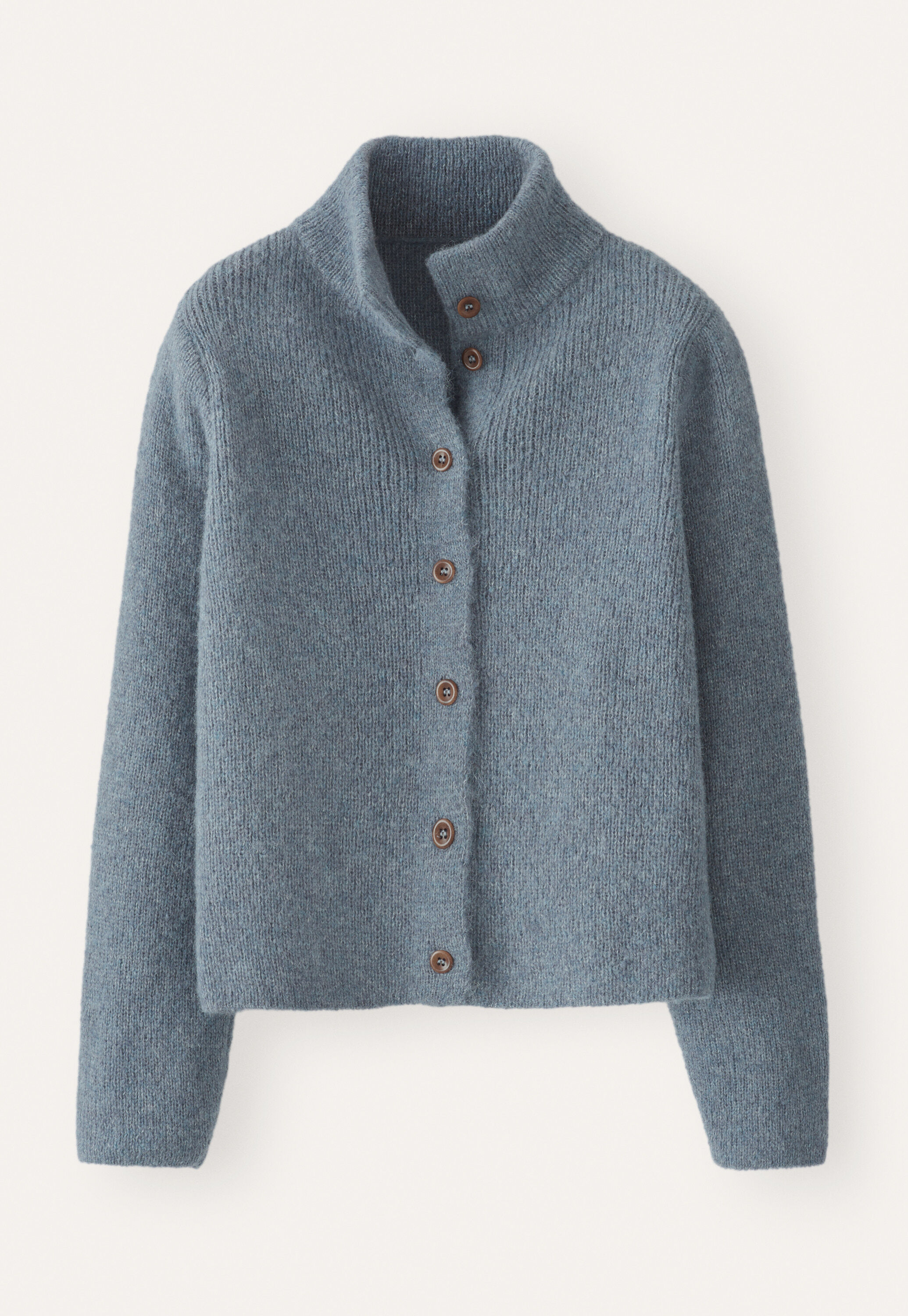 Button-through cardigan, Frosted petrol, large