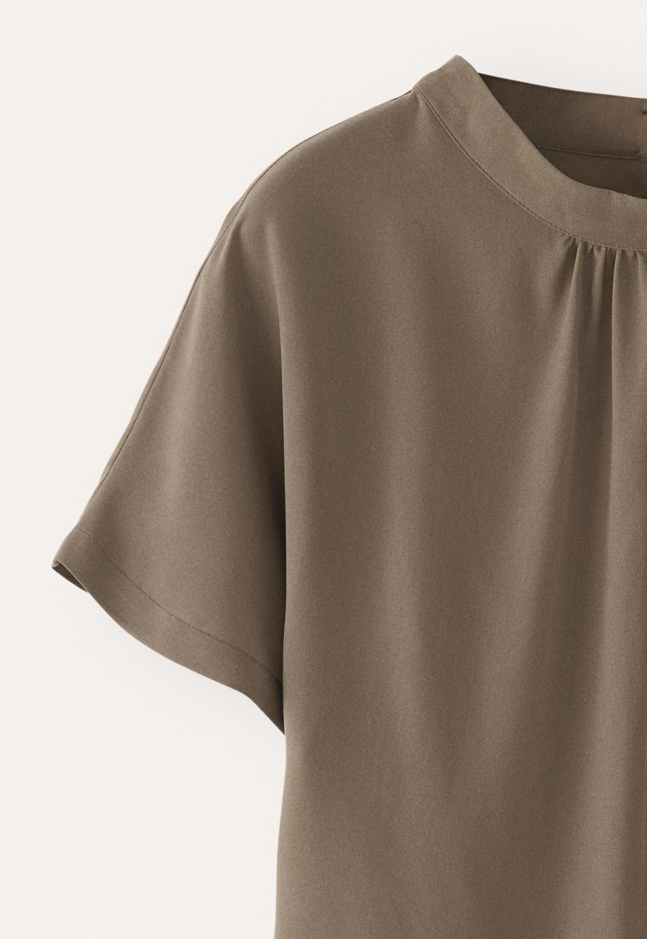 Dolman-sleeve blouse, Taupe, large