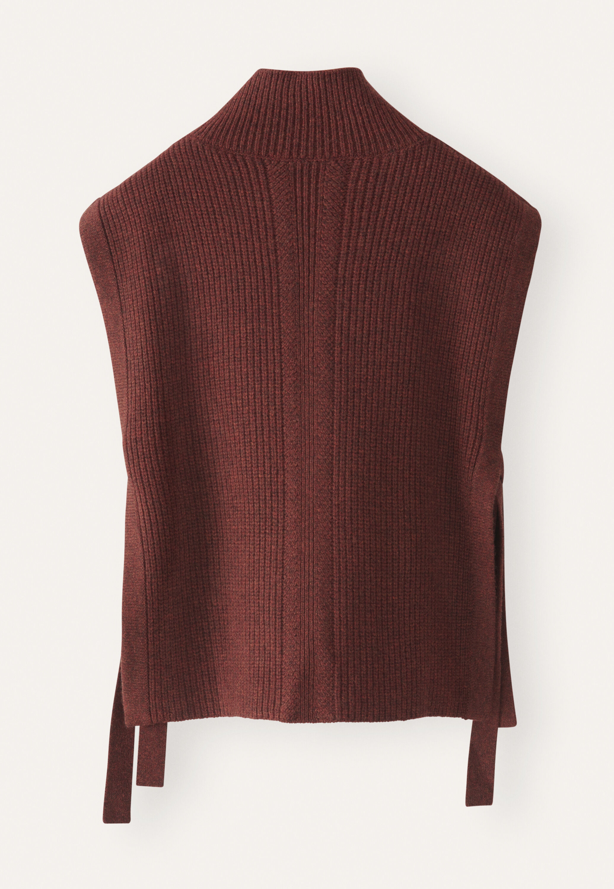 Knitted tabard, Chilli red, large
