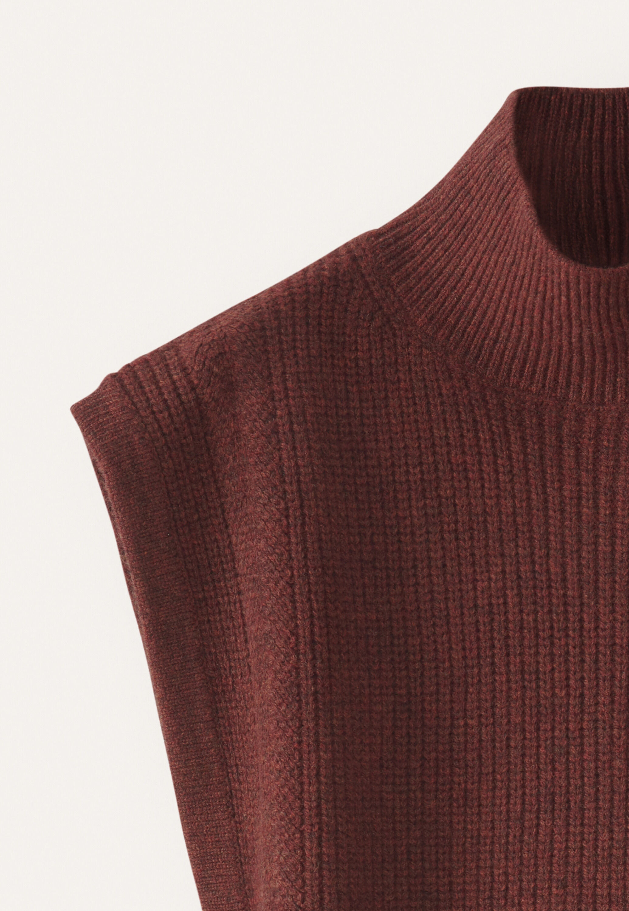 Knitted tabard, Chilli red, large