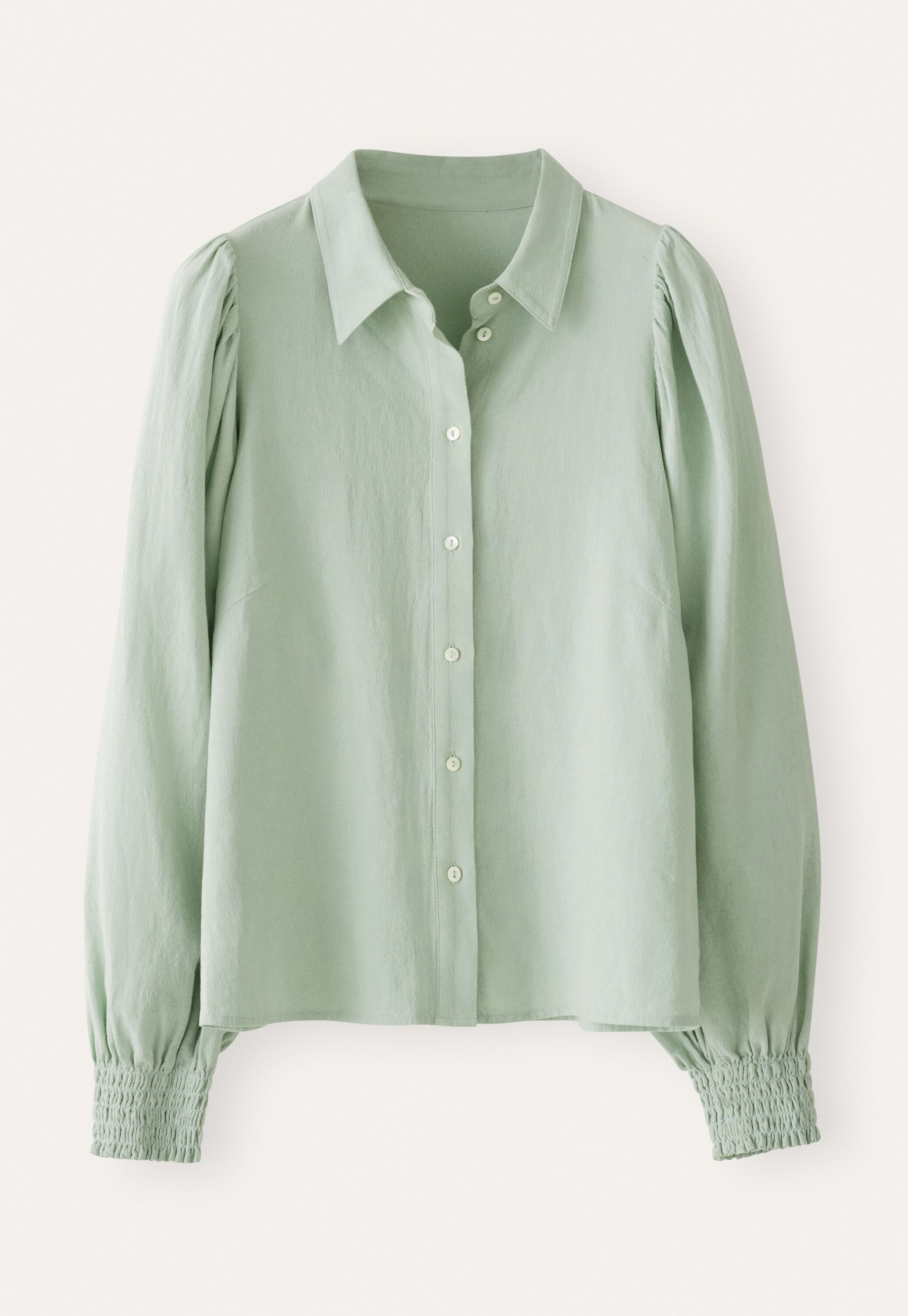 Gathered sleeve shirt