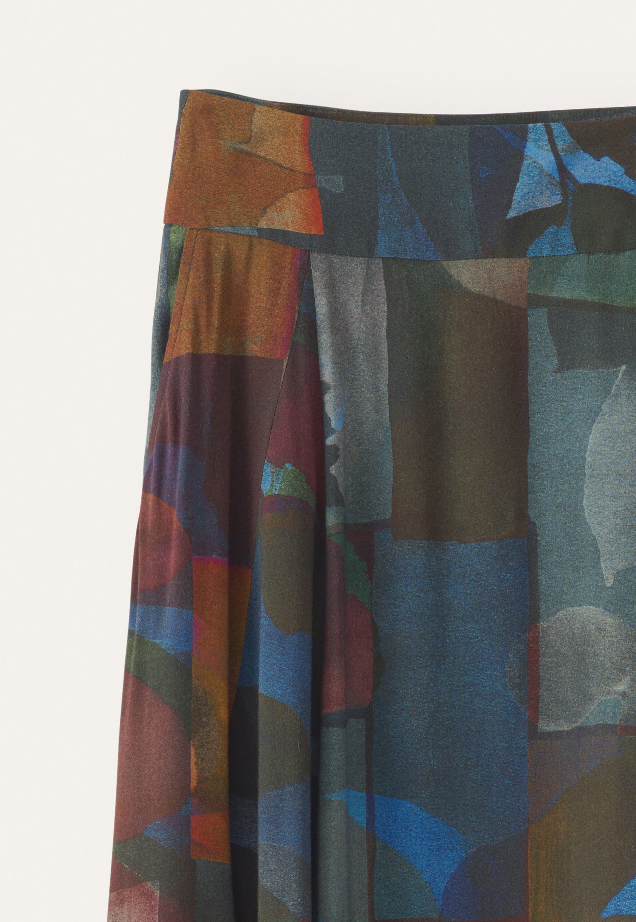 Long godet skirt, Stained glass, large
