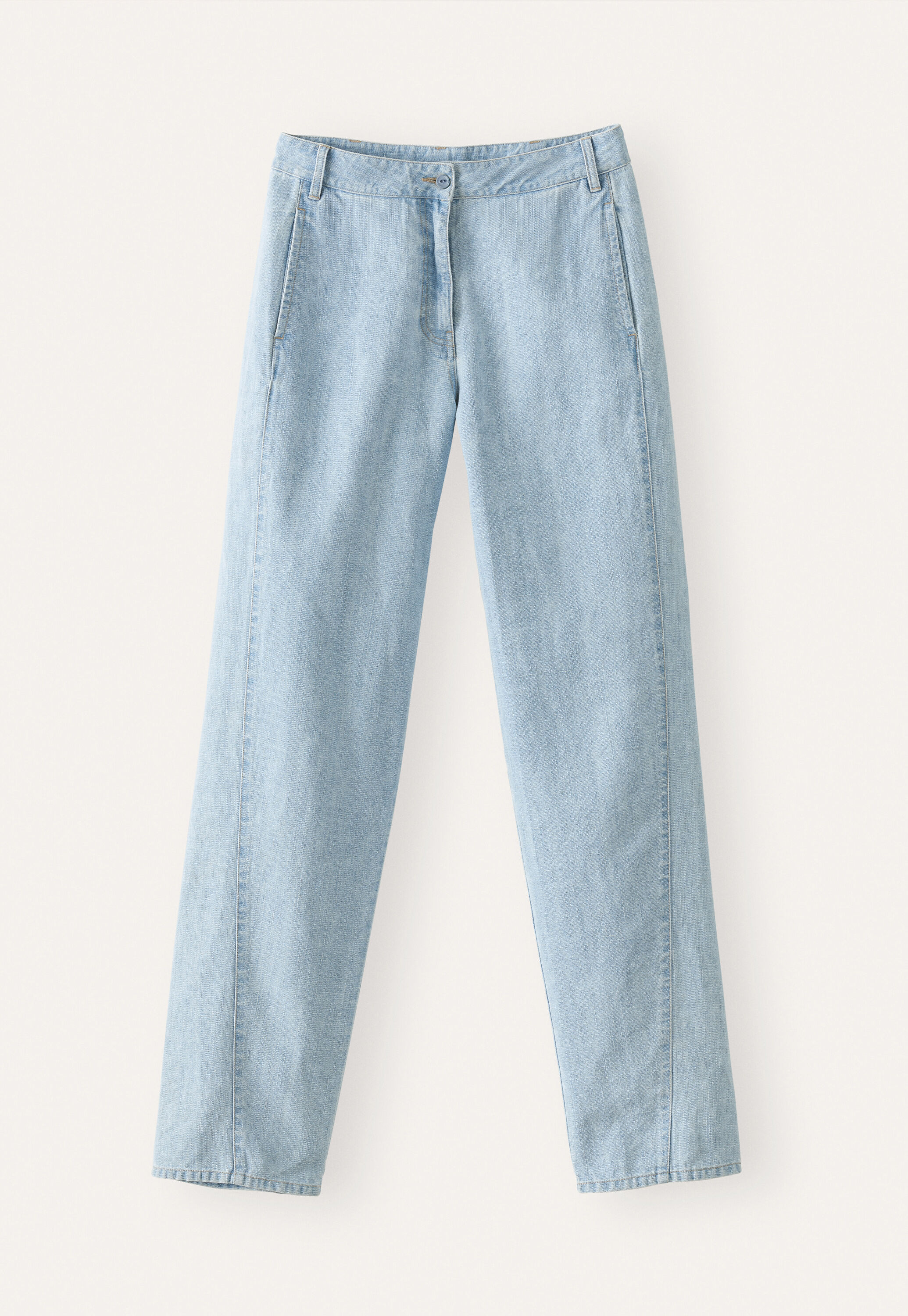 Indigo-dyed trousers
