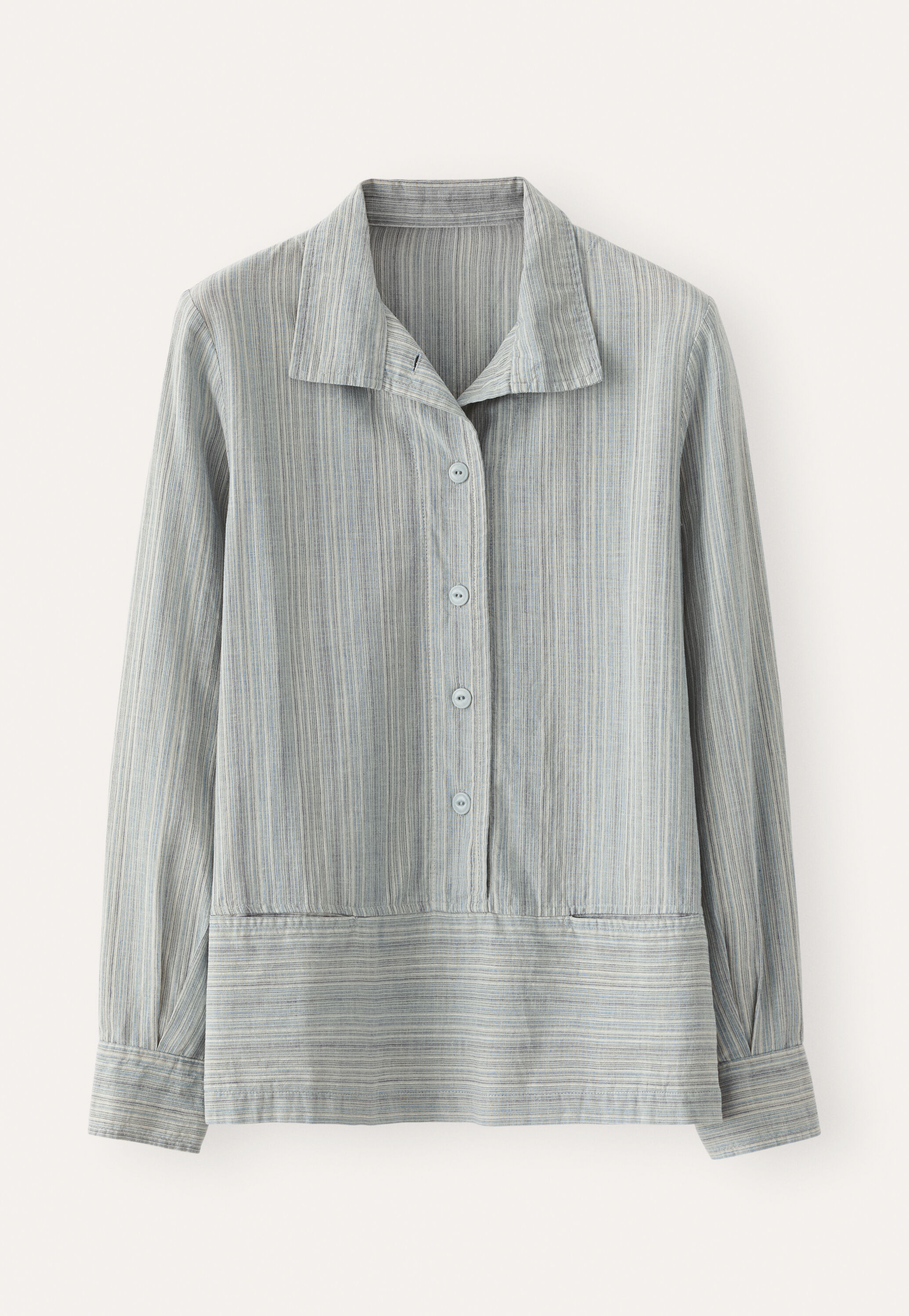 Funnel-neck blouse