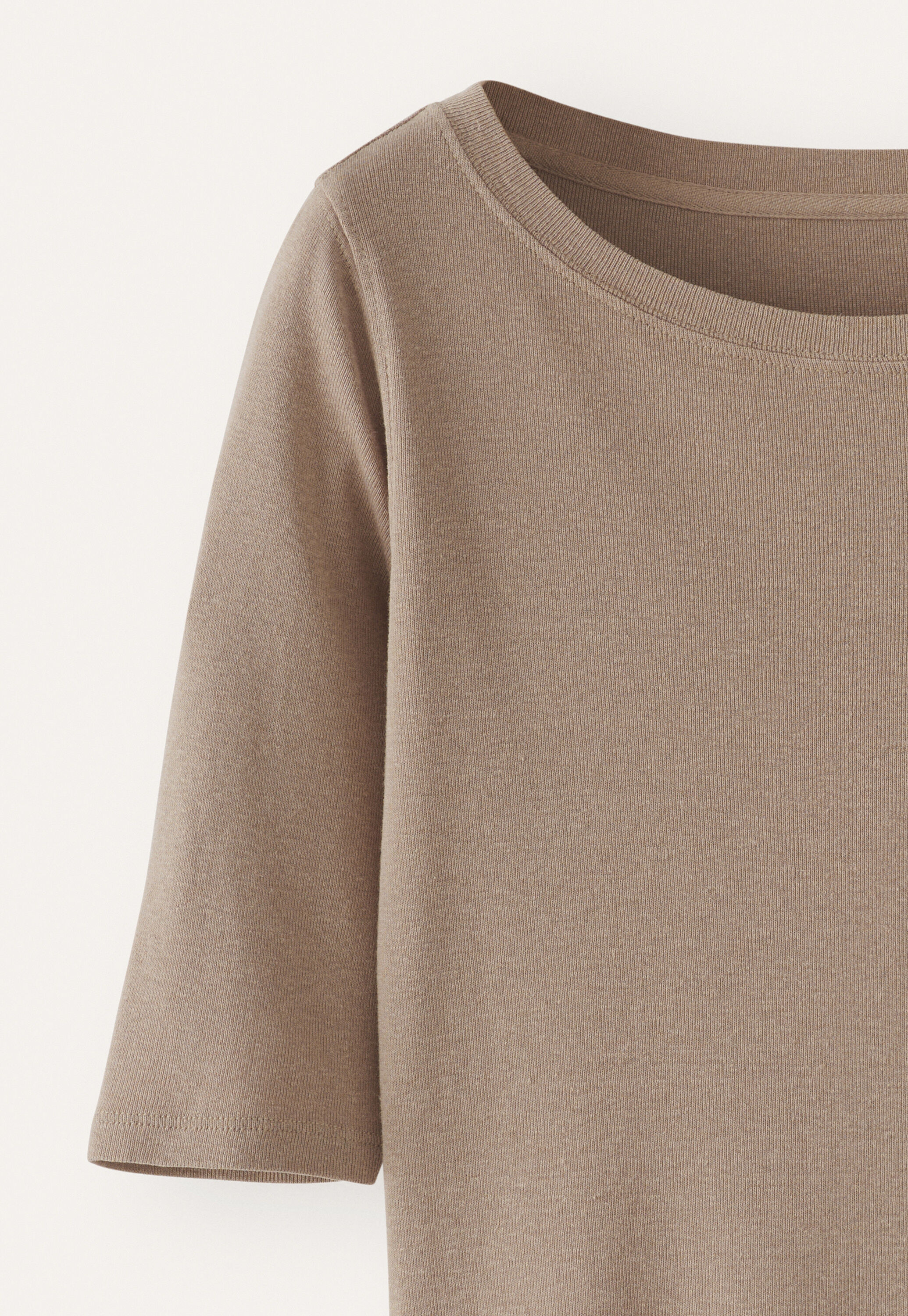 Ribbed jersey top