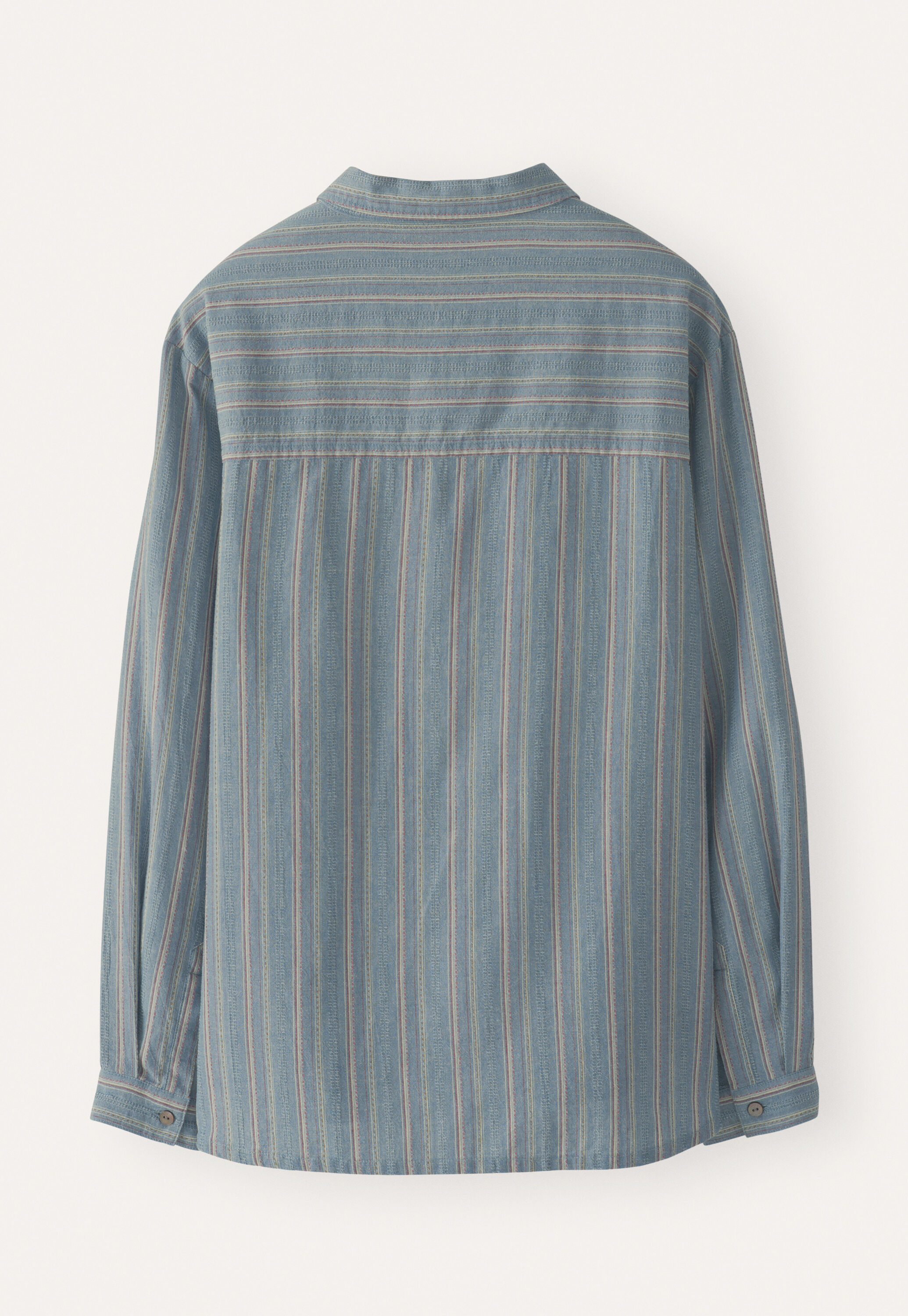 Striped overshirt, Soft denim, large