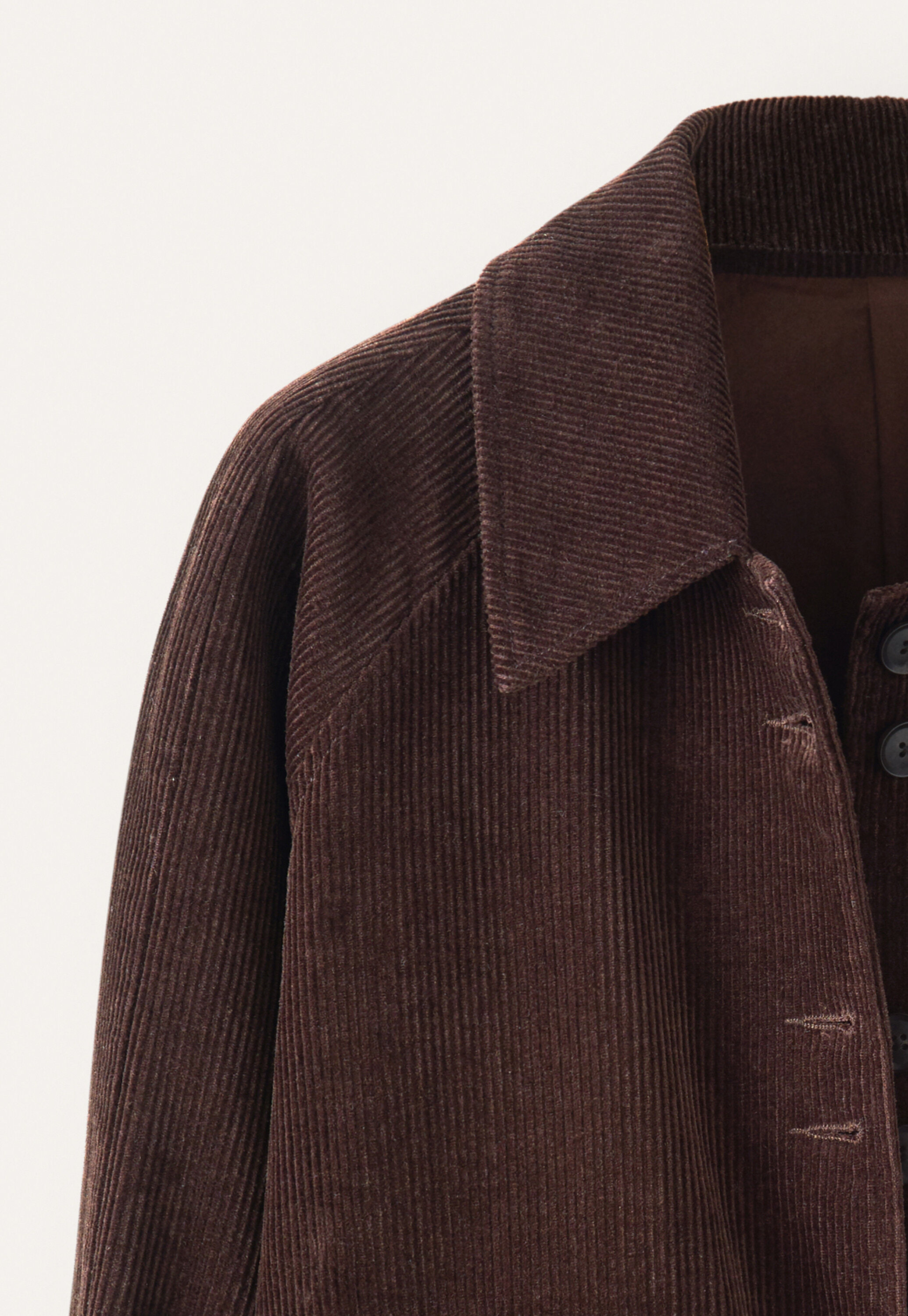 Cropped cord jacket