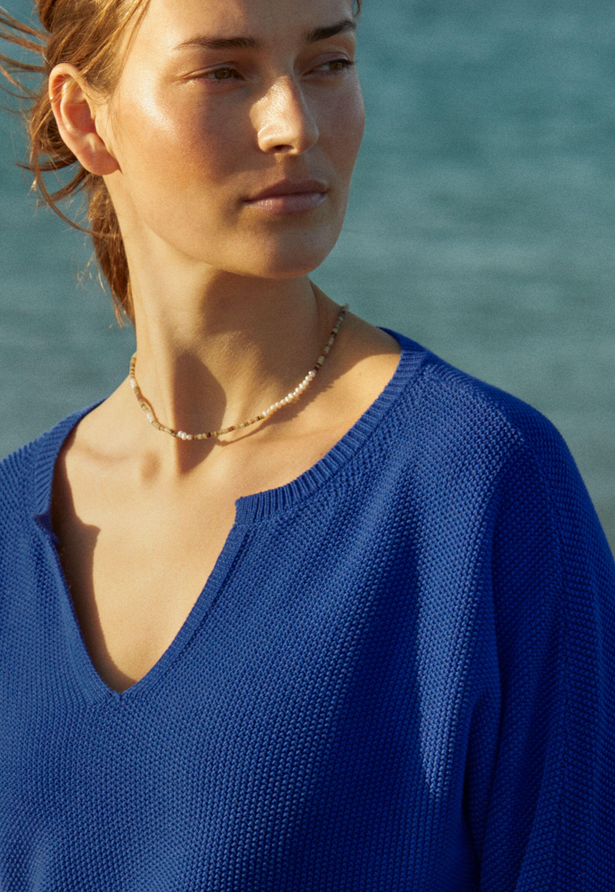 Notch-neck sweater