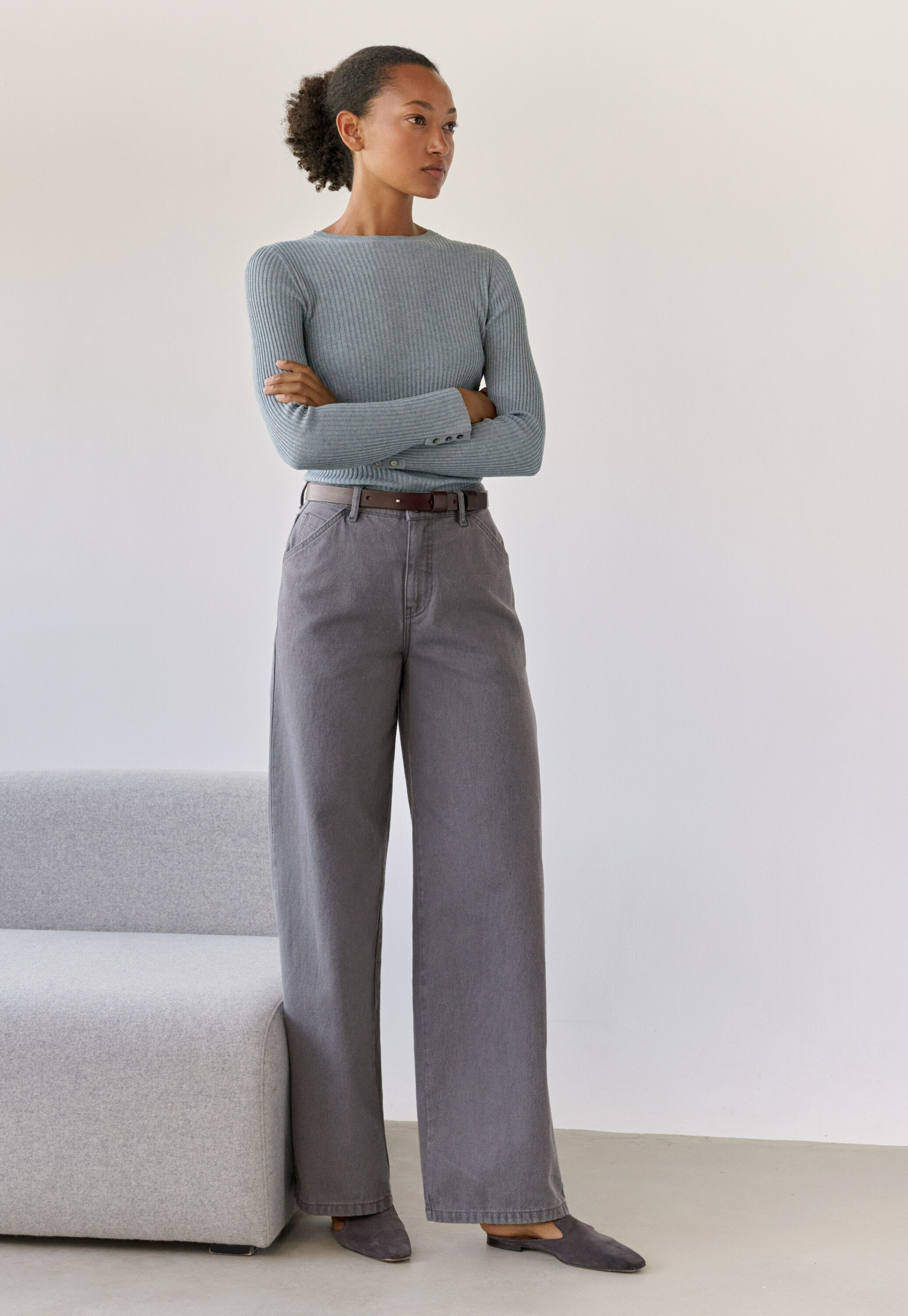 Ribbed sweater