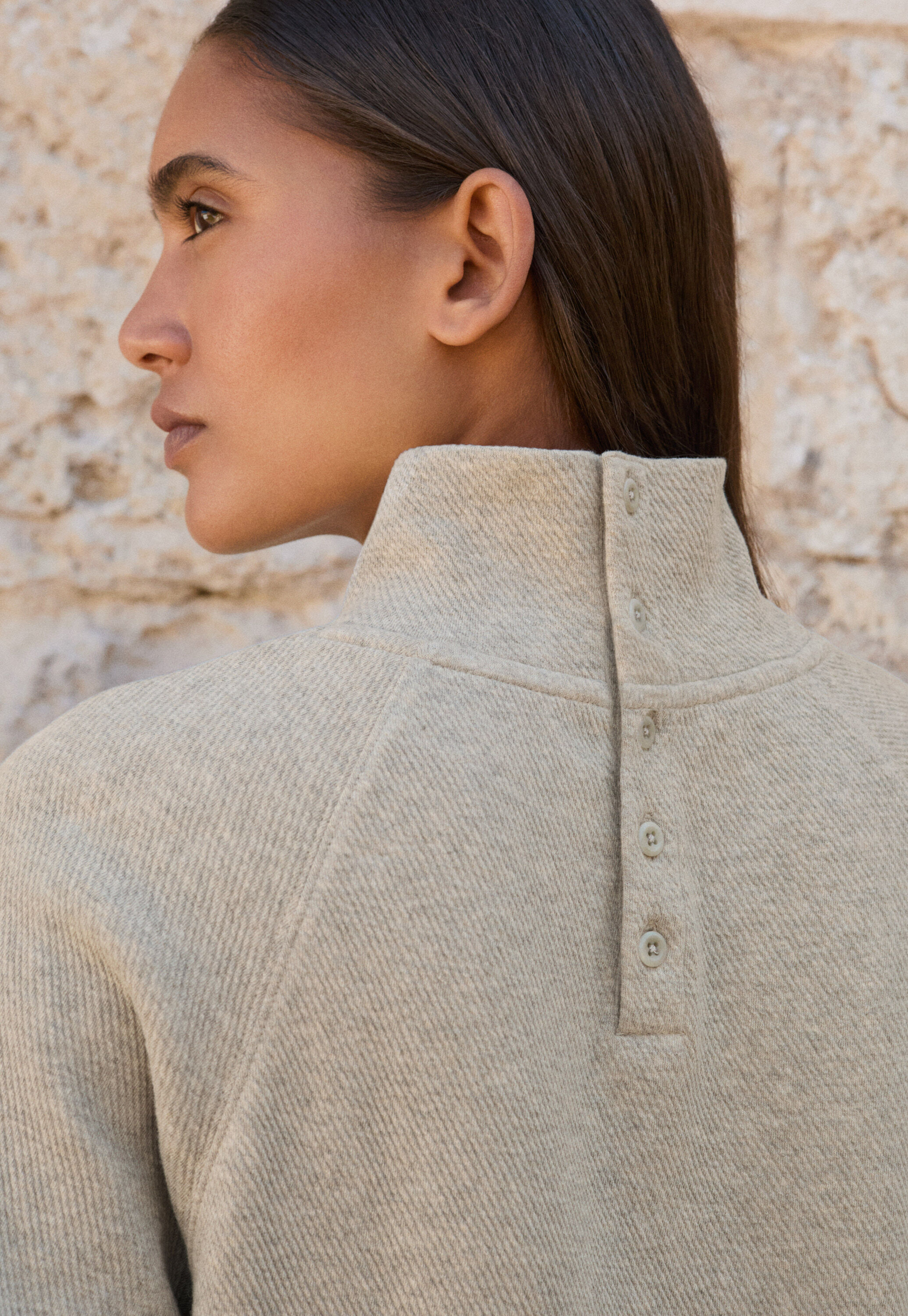 Funnel-neck tunic