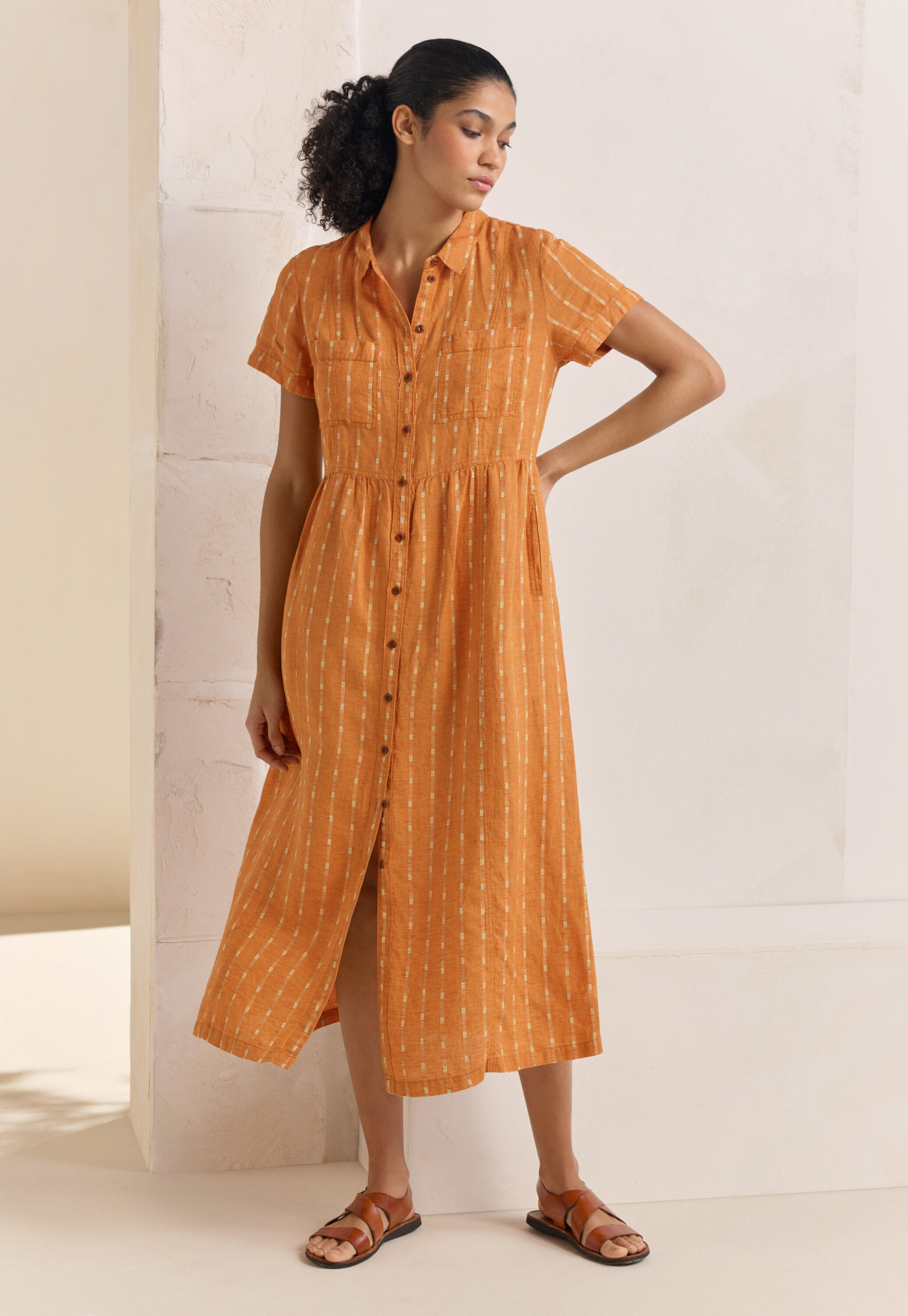 Long striped dress