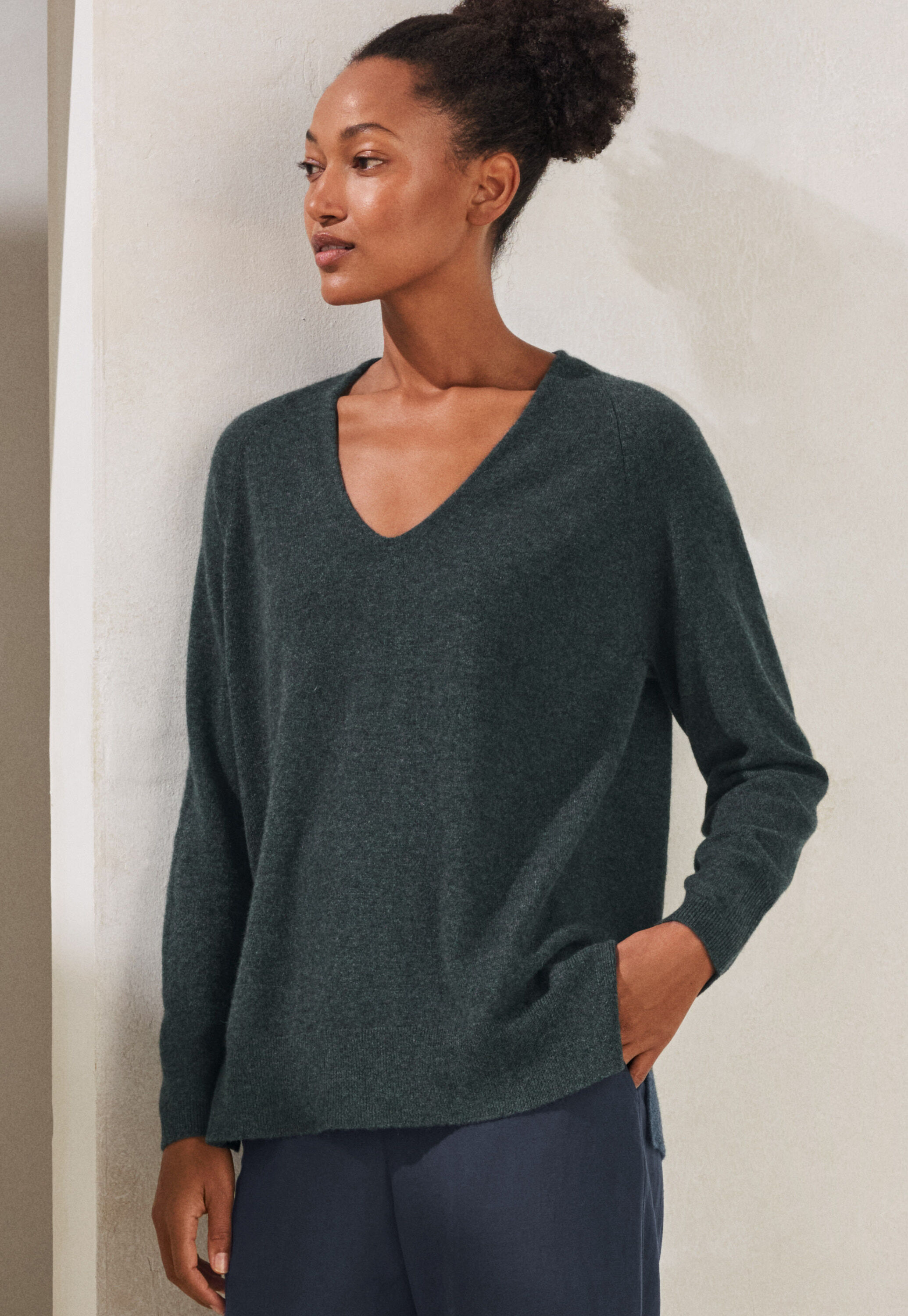 V-neck sweater